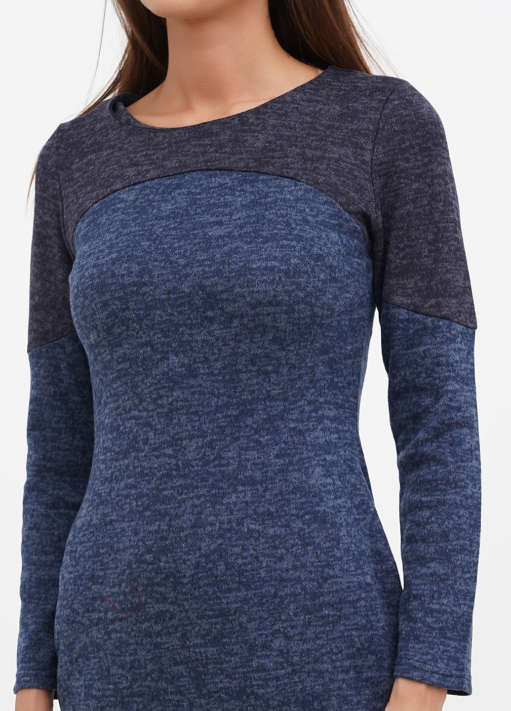 Темно-синее кэжуал платье Laura Bettini меланжевое