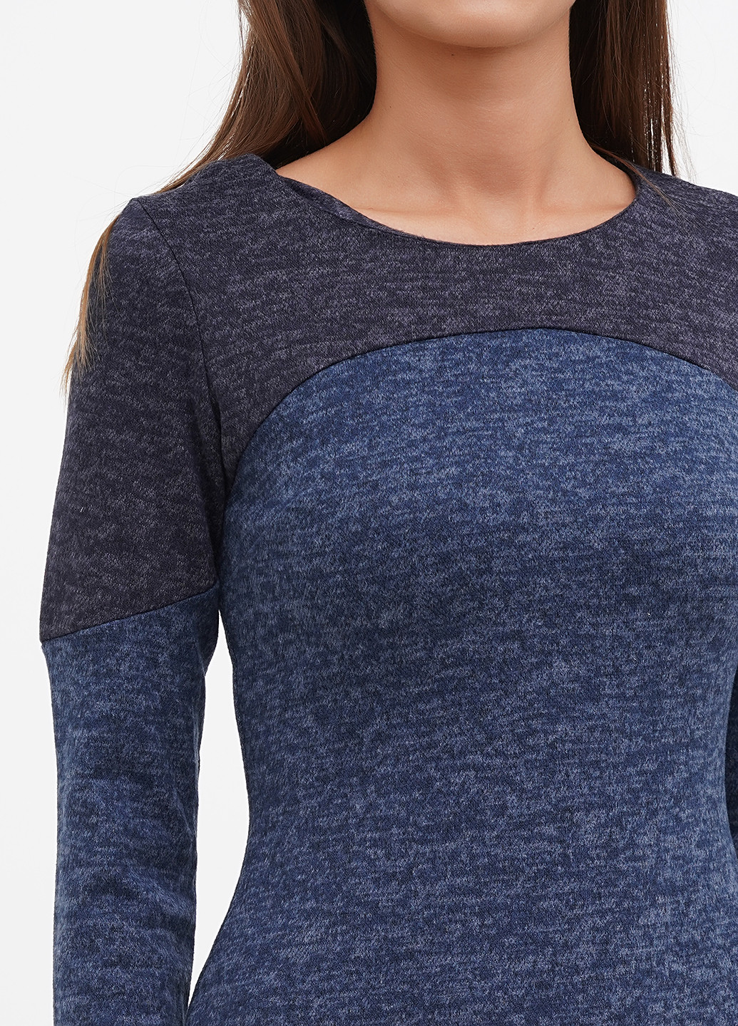 Темно-синее кэжуал платье Laura Bettini меланжевое