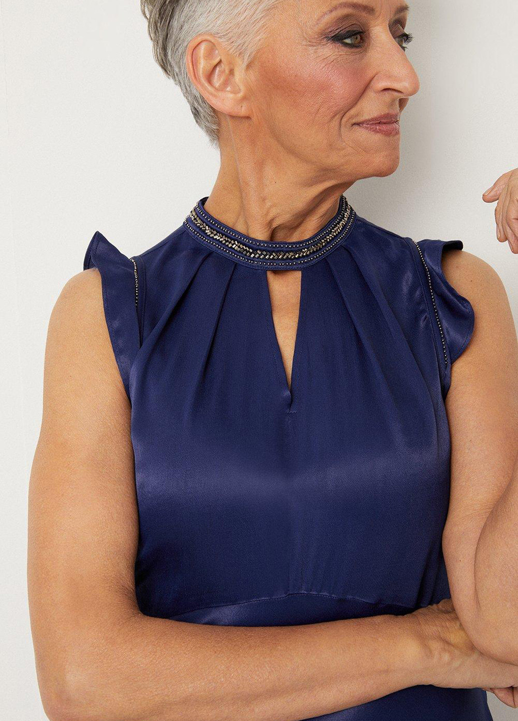 Синее вечернее, коктейльное платье Wallis однотонное