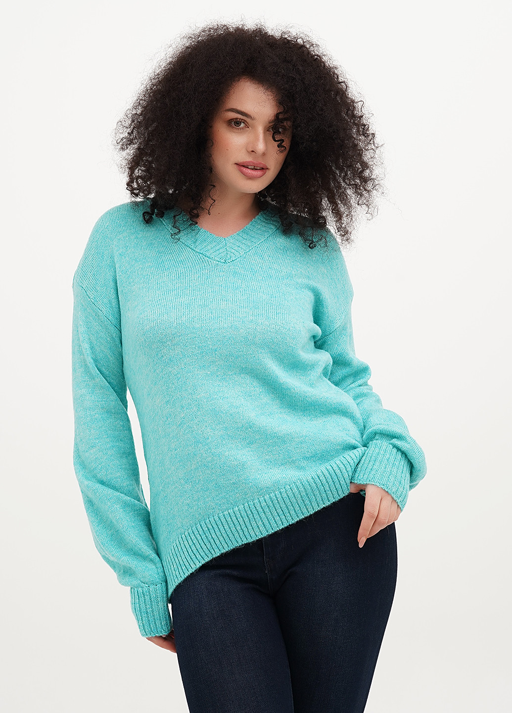 Мятный демисезонный пуловер пуловер Vicolo