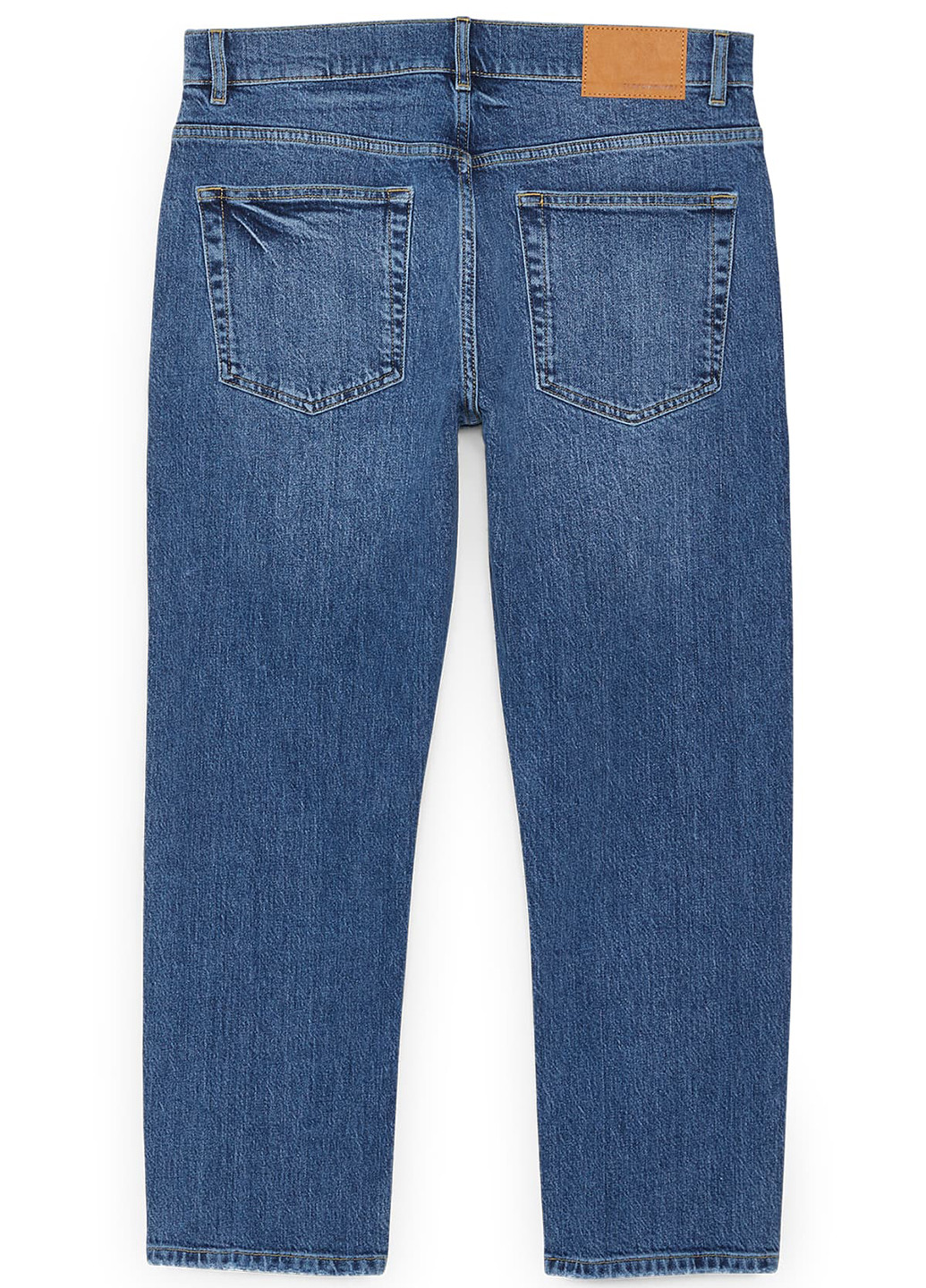 Синие демисезонные укороченные, прямые джинсы C&A