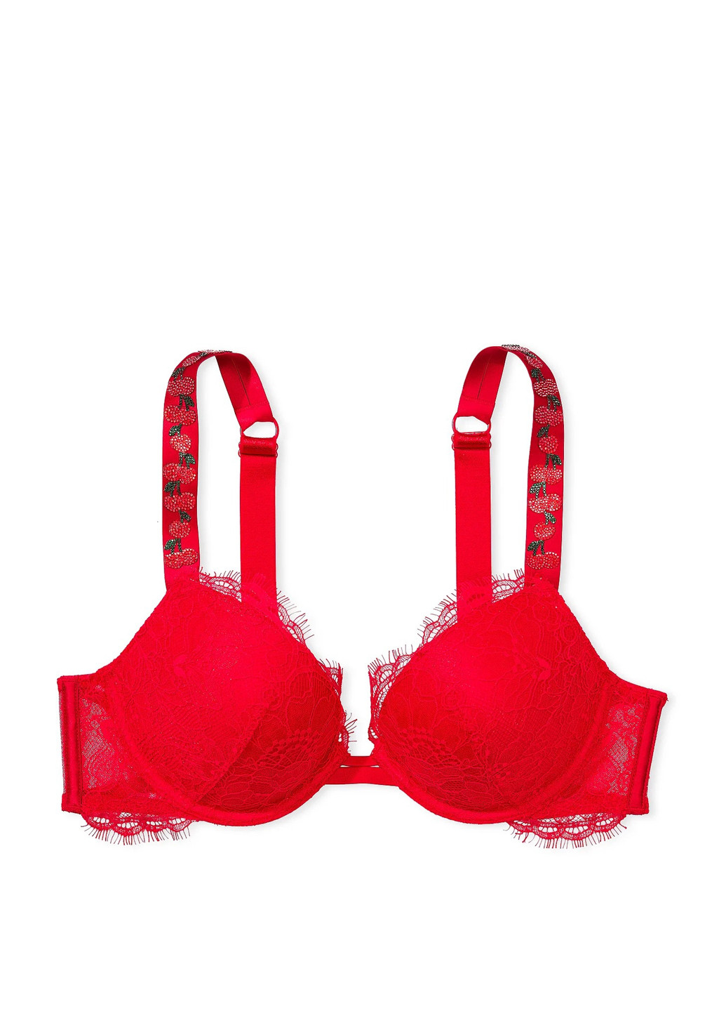 Червоний демісезонний комплект (бюстгальтер, пояс) Victoria's Secret