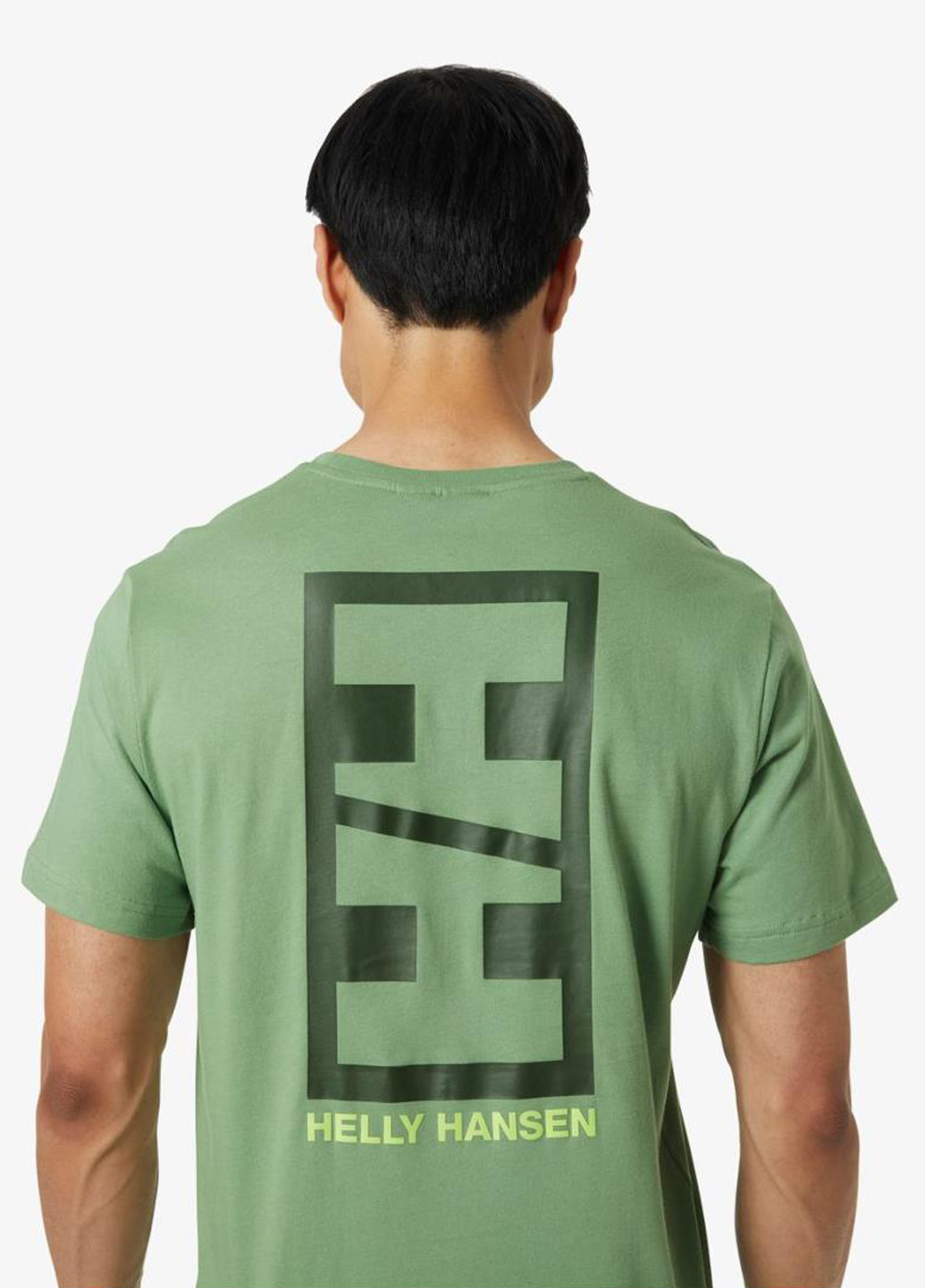 Зелена футболка 53936-406 Helly Hansen CORE GRAPHIC T