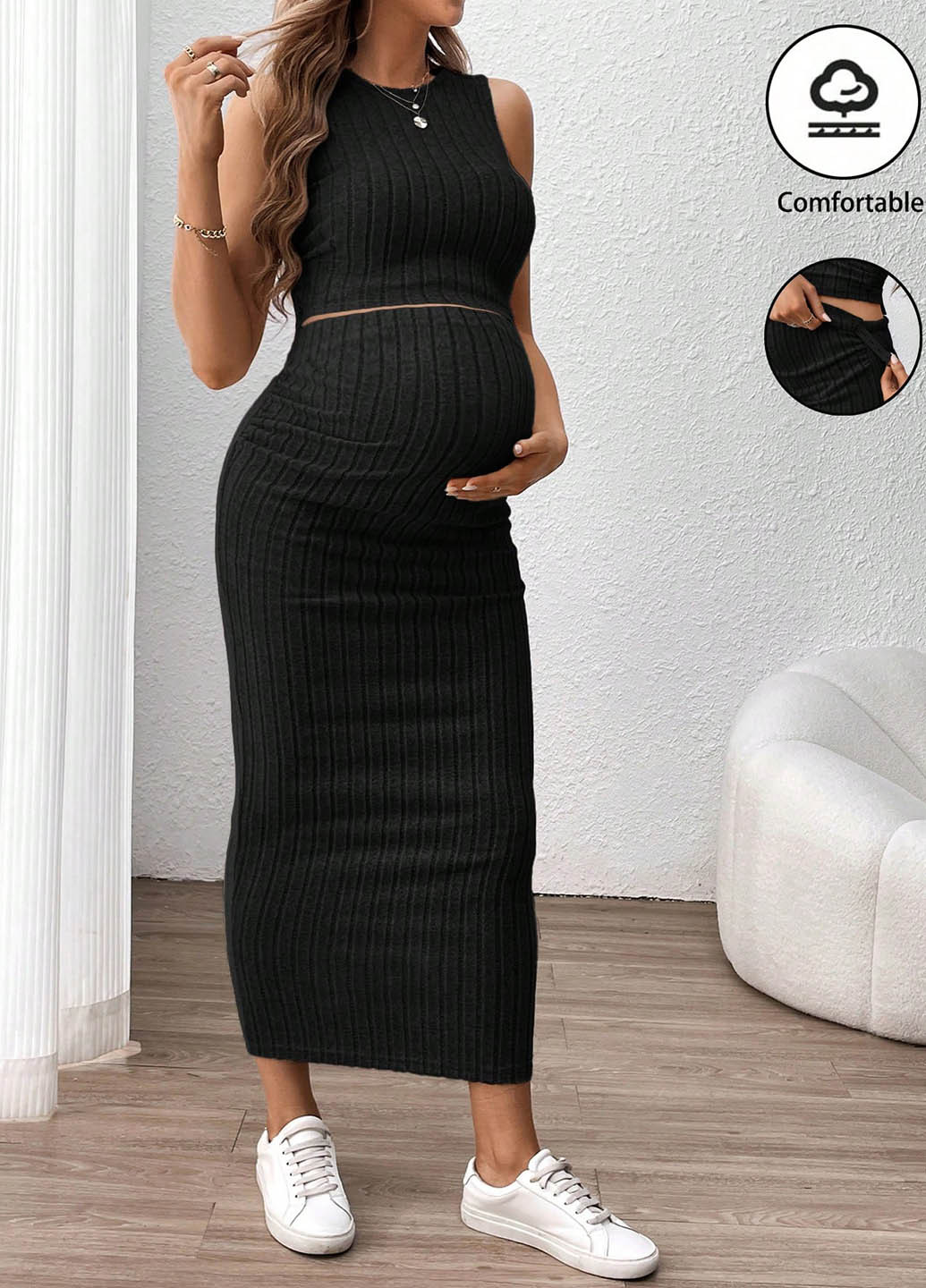 Костюм для беременных (топ, юбка) SHEIN (366268304)