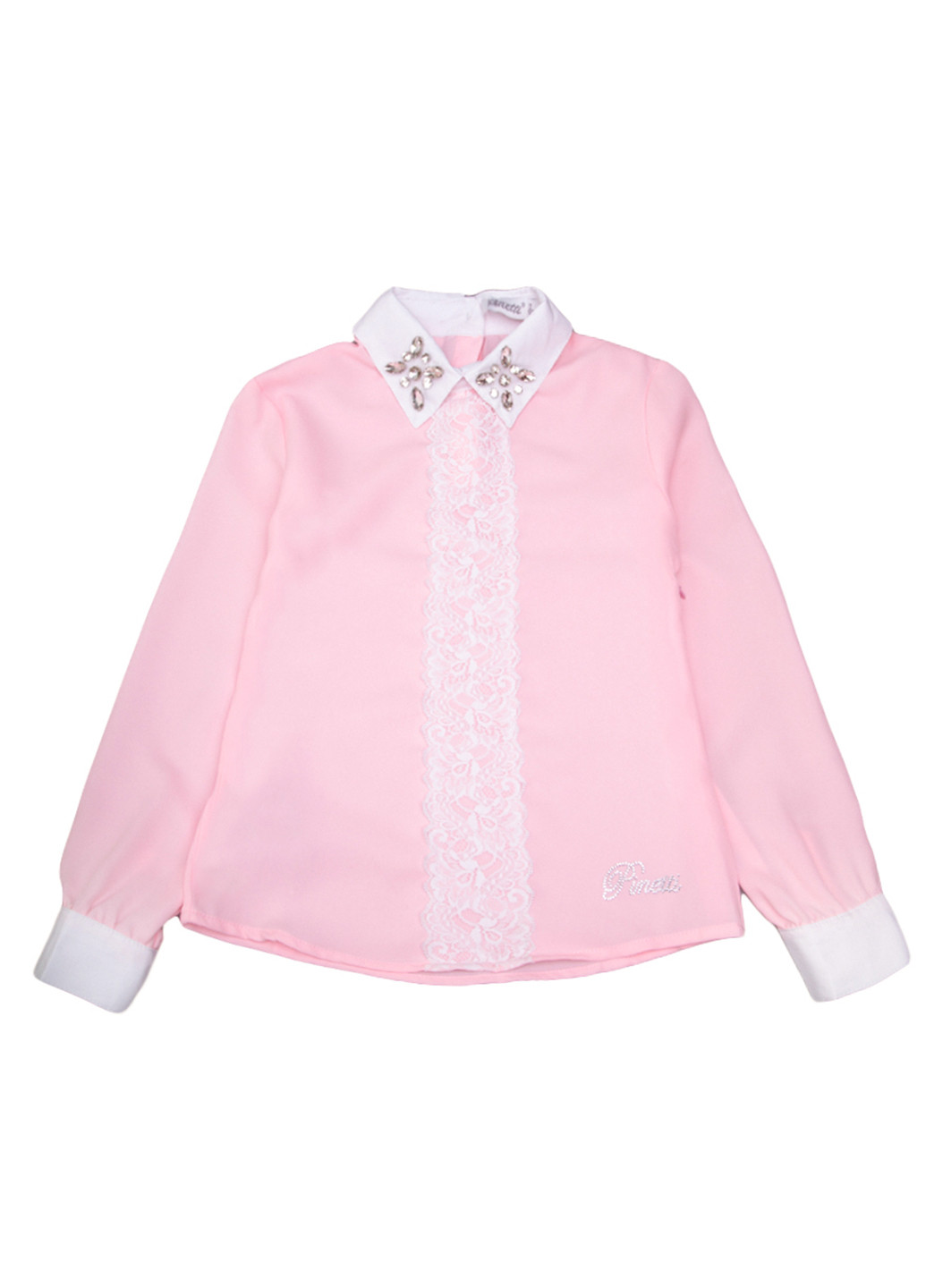 Розовая блузка с длинным рукавом Pinetti демисезонная
