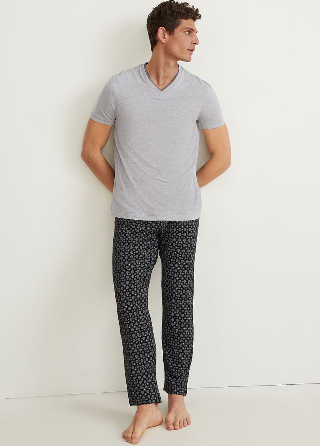 Светло-серая футболка с коротким рукавом C&A