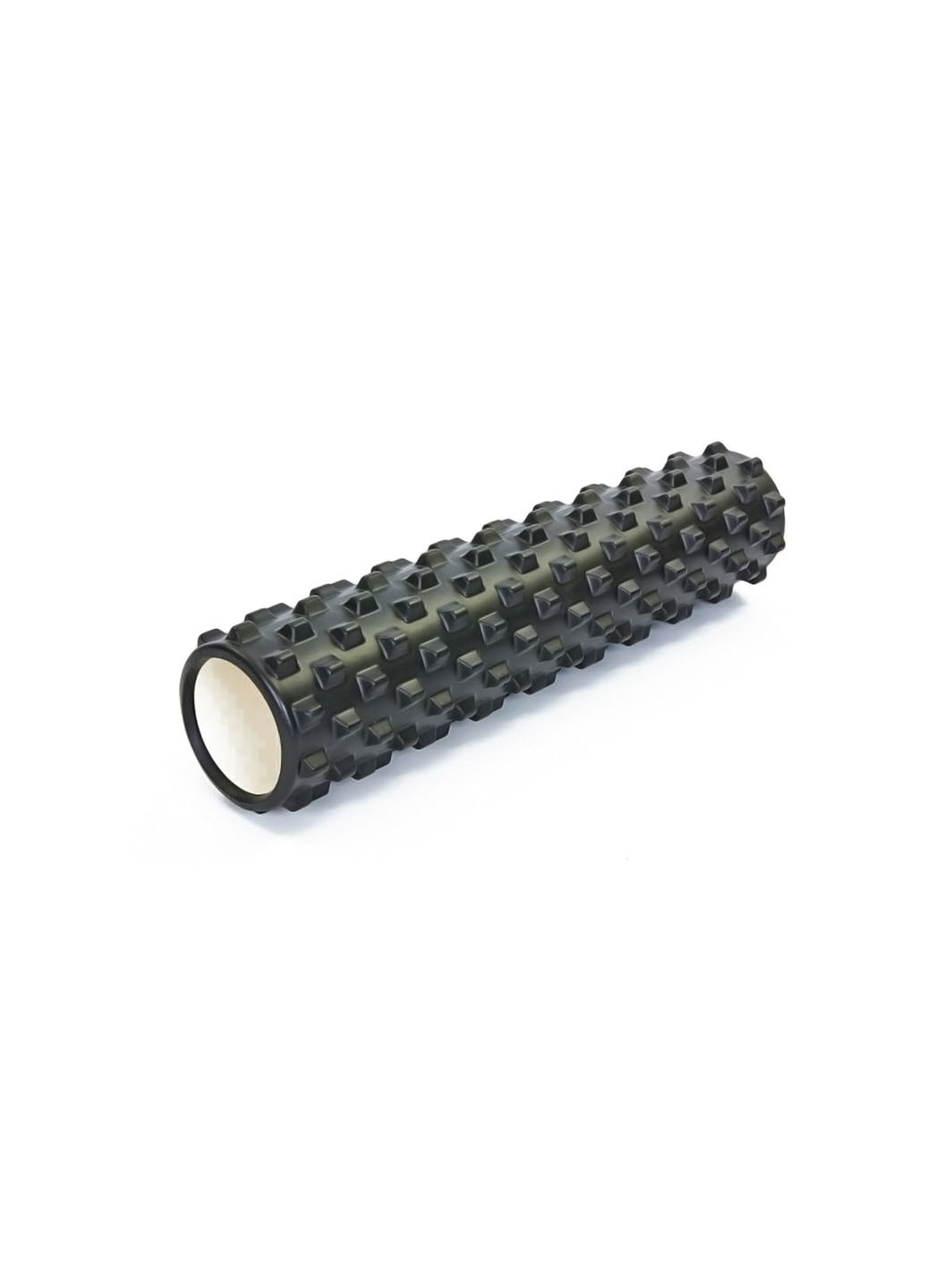 Массажный ролик Grid Roller PRO 60 см черный (роллер, валик, цилиндр для йоги, пилатеса и массажа) EasyFit (237657452)