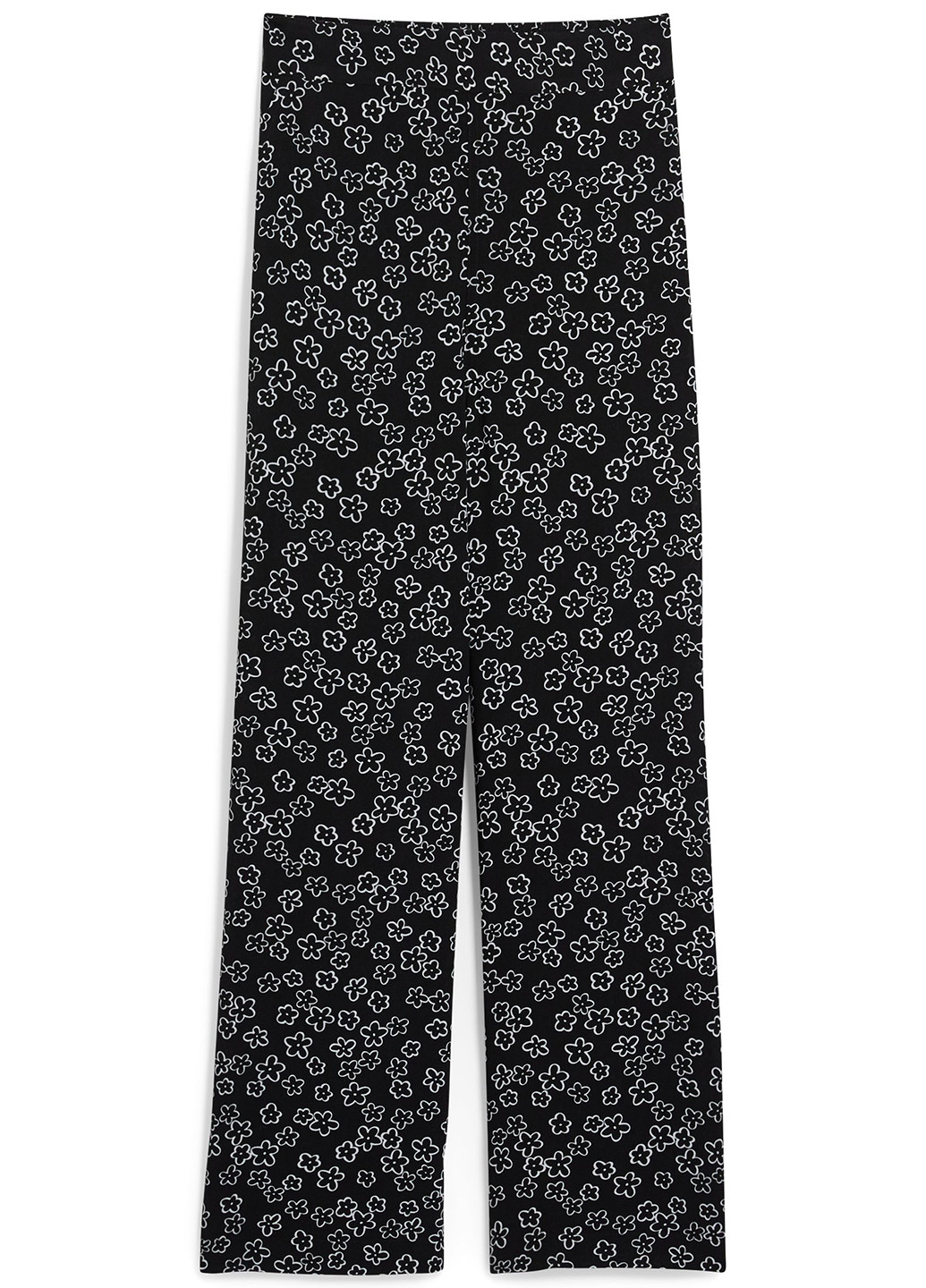 Черные кэжуал летние прямые брюки C&A