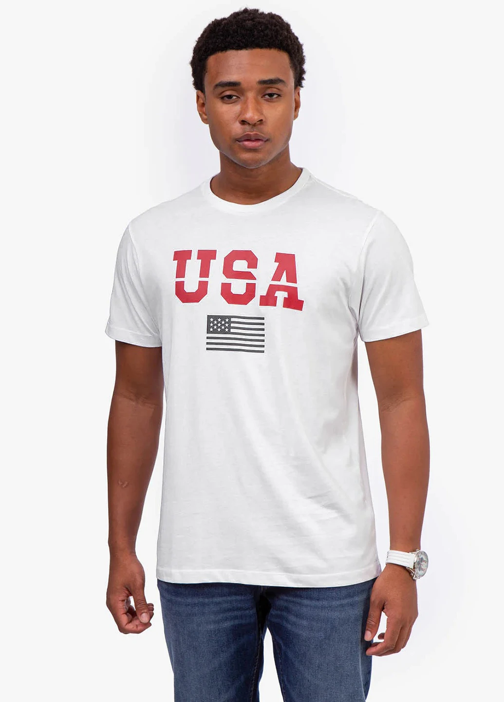 Біла футболка U.S. Polo Assn.