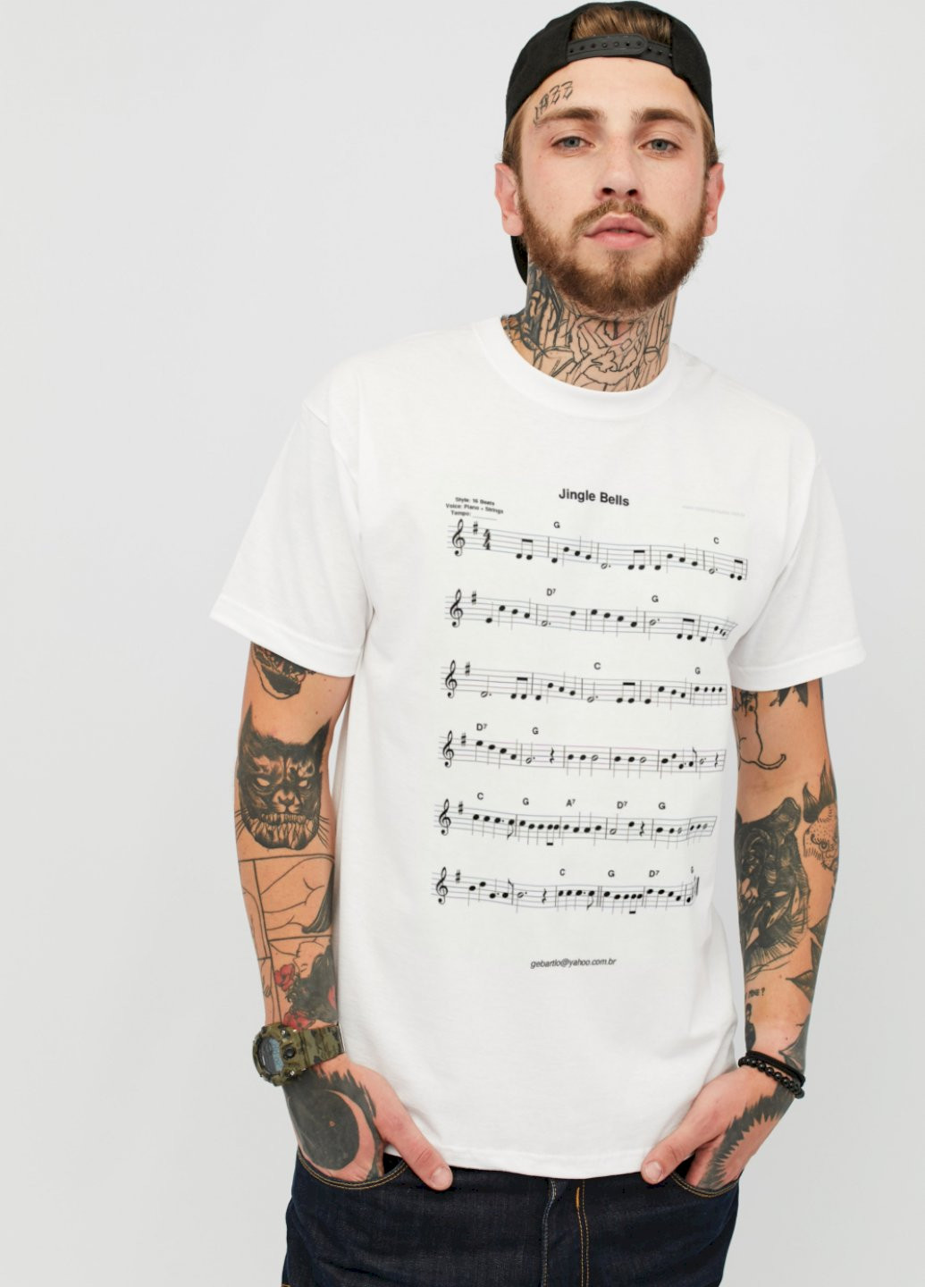 Біла футболка чоловіча YAPPI