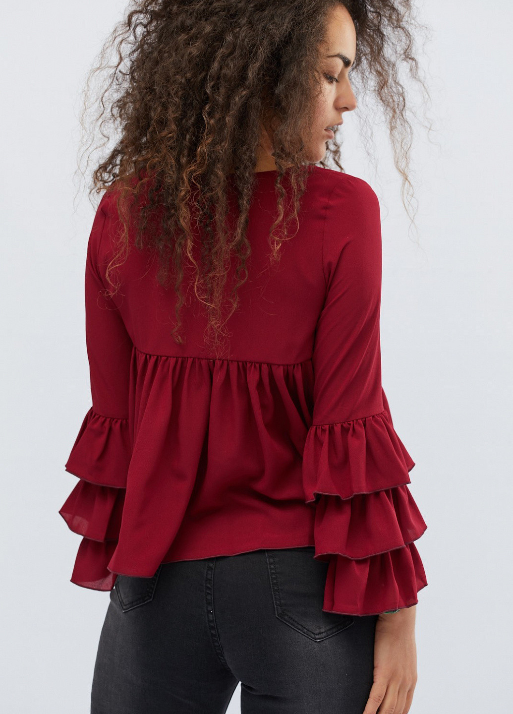 Бордовая блуза Carica