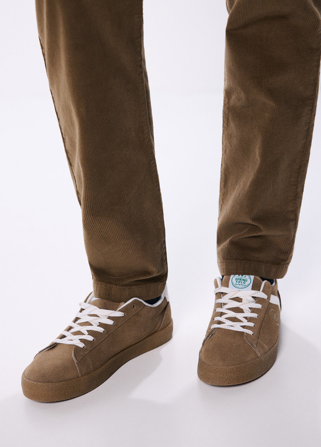 Коричневые кэжуал демисезонные чиносы брюки Springfield