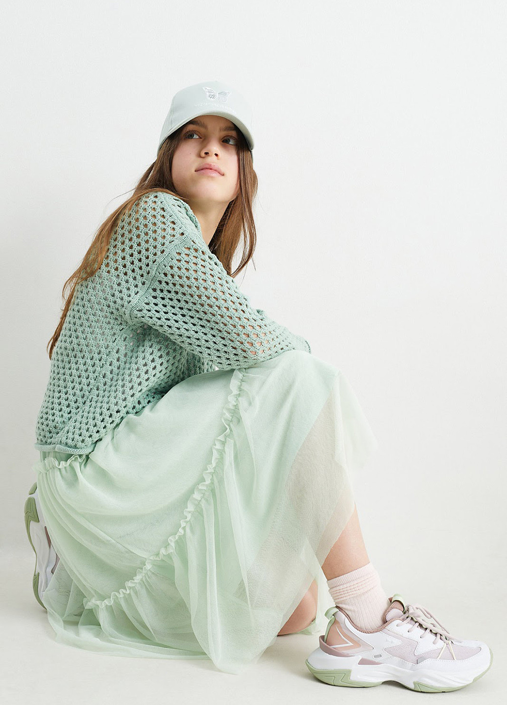 Мятный демисезонный джемпер джемпер C&A