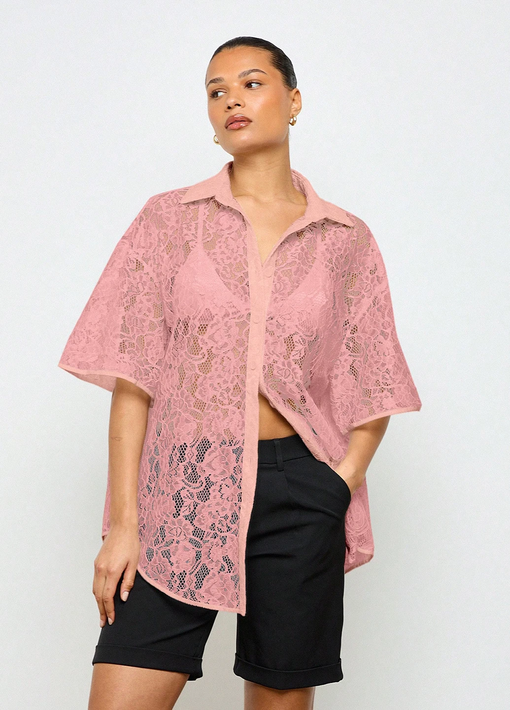 Розовая блуза SHEIN