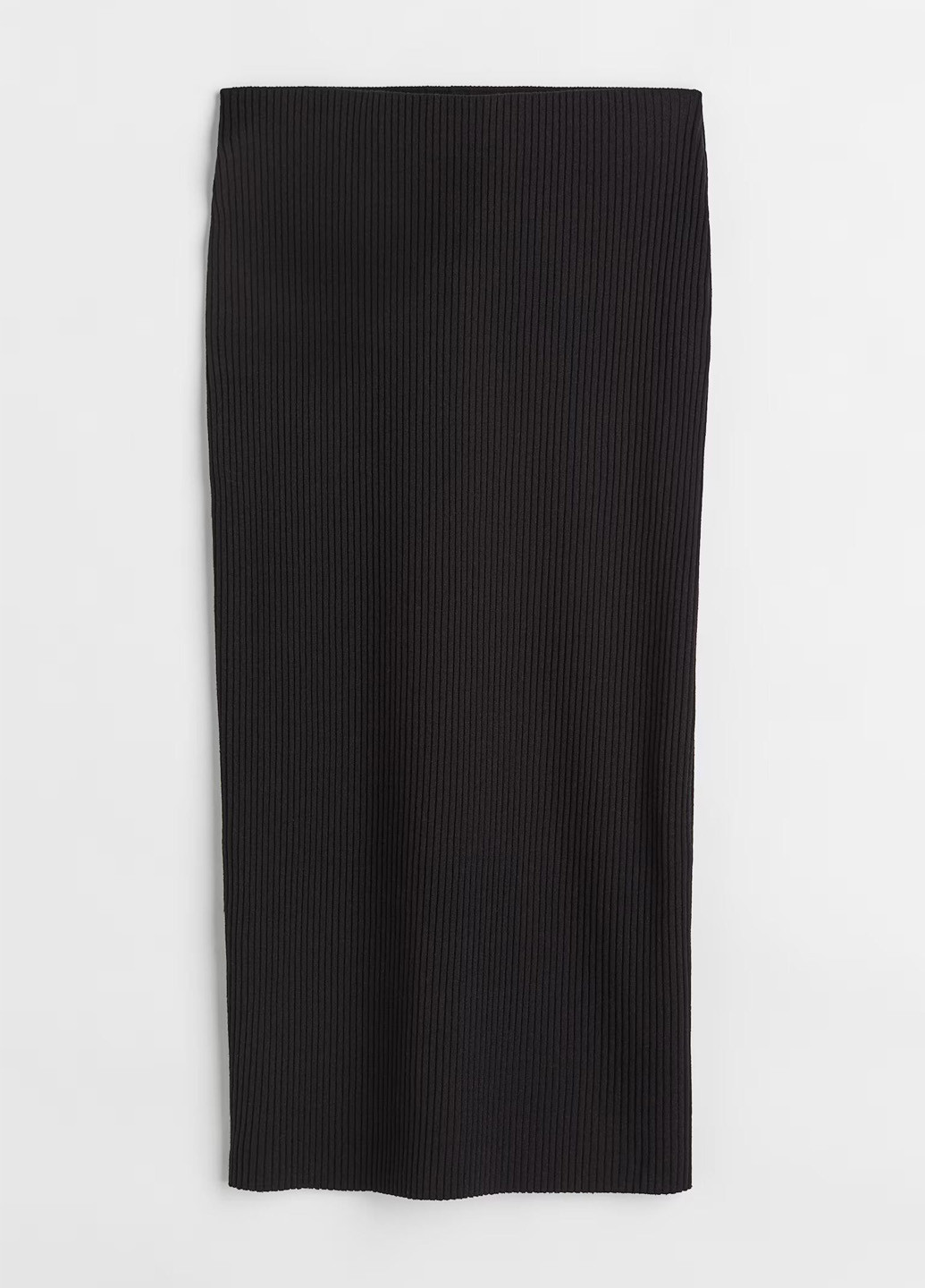 Черная кэжуал однотонная юбка H&M карандаш