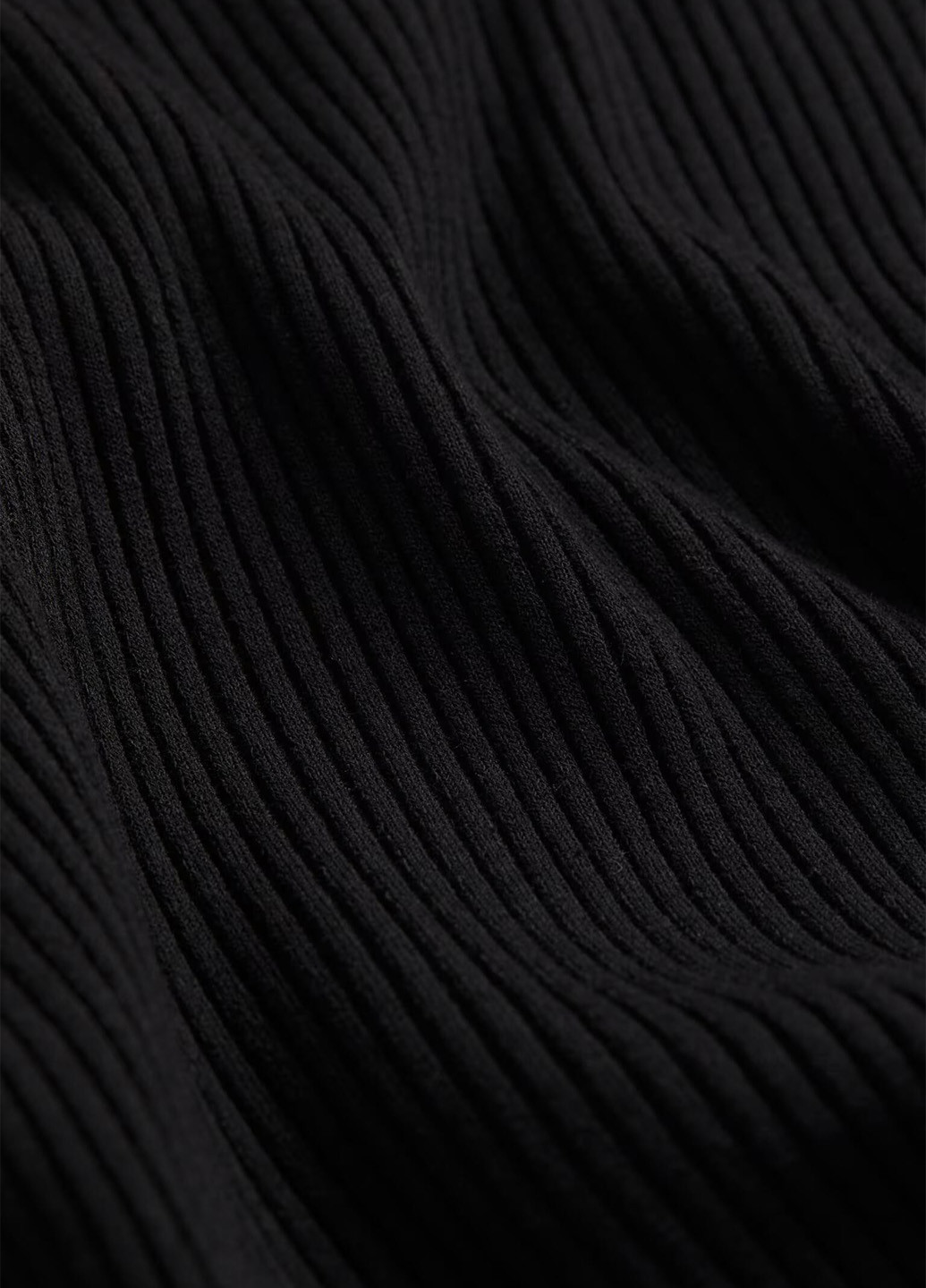 Черная кэжуал однотонная юбка H&M карандаш