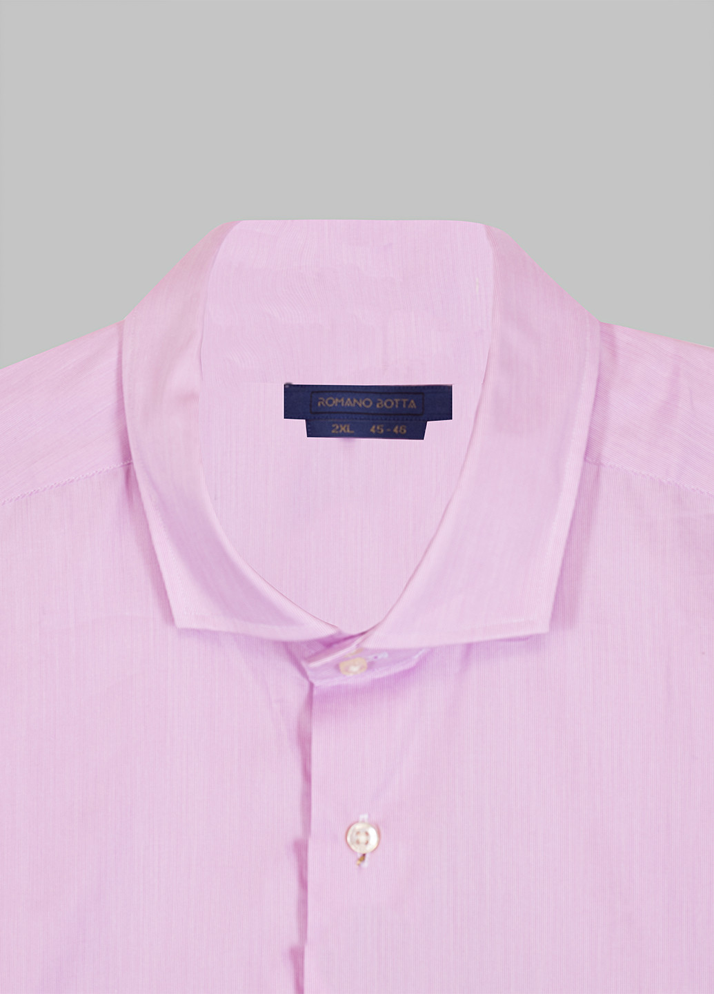 Розовая кэжуал рубашка однотонная Romano Botta