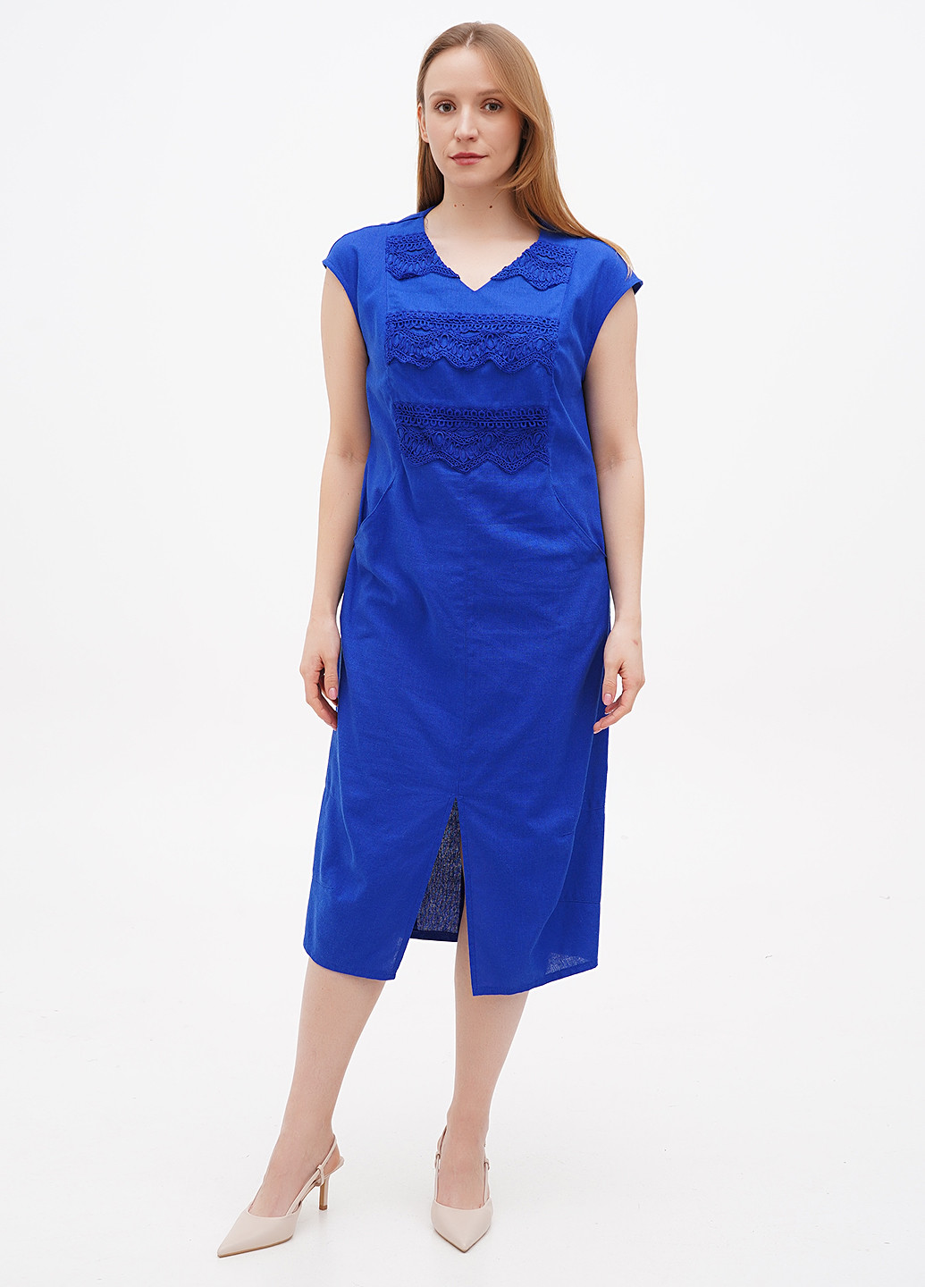 Синя кежуал сукня Ruta-S однотонна