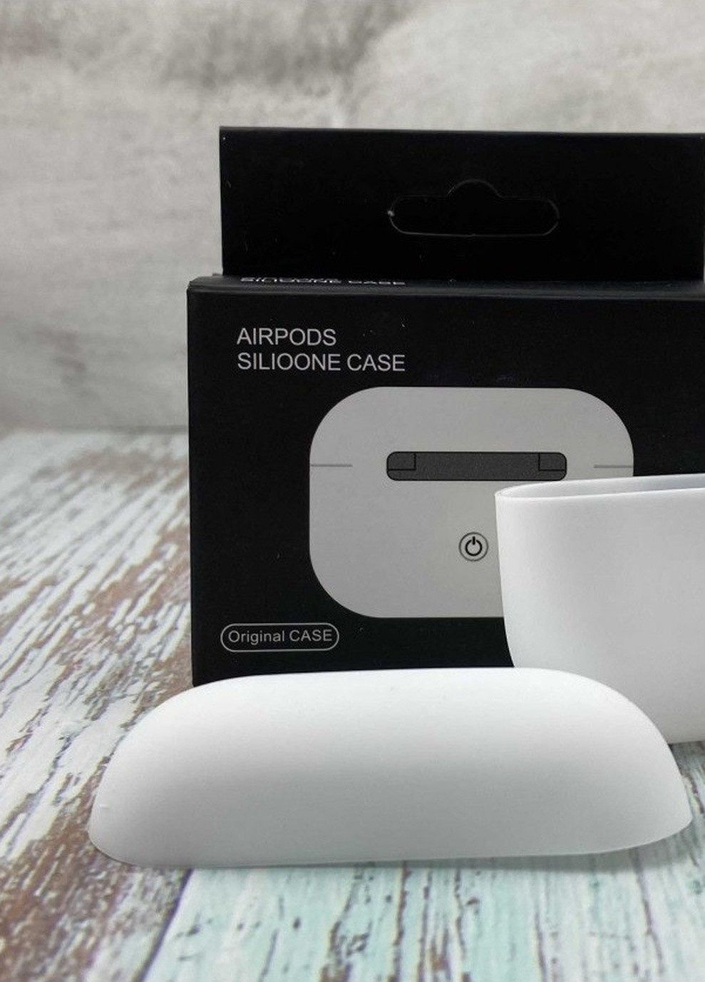 Силіконовий Чохол Для Навушників AirPods Pro White No Brand (254025456)