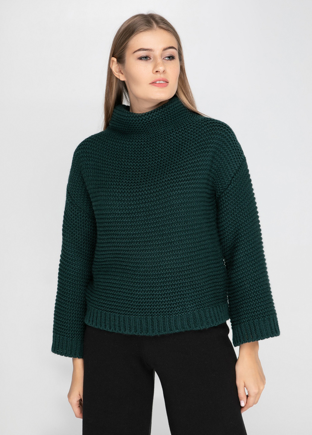 Темно-зеленый демисезонный свитер Sewel