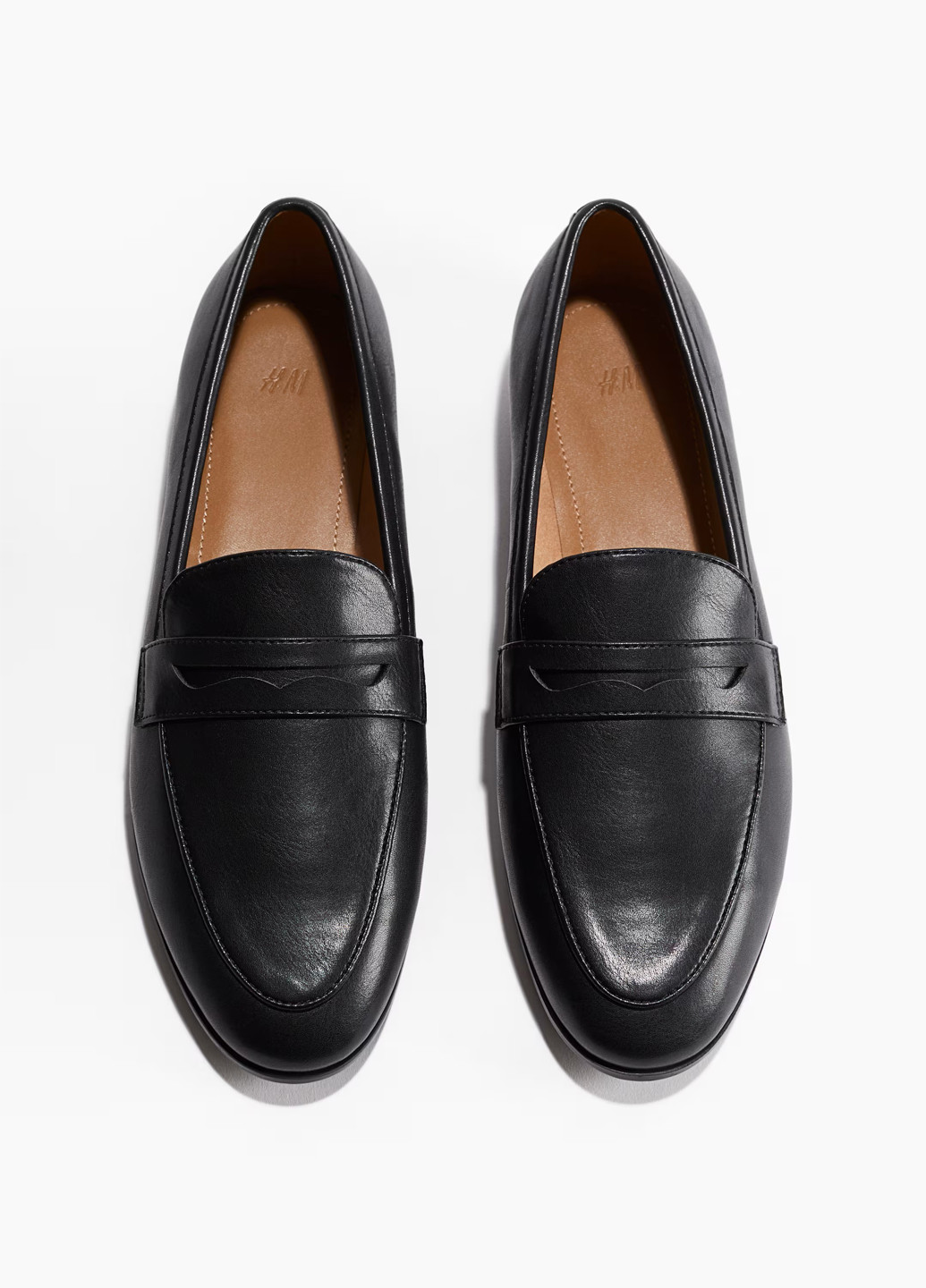 H&M Туфлі лофери чорний з штучна шкіра, швеція — демісезон (369277716)
