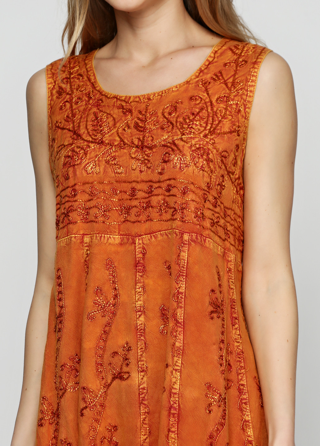 Оранжевое кэжуал платье JULIA