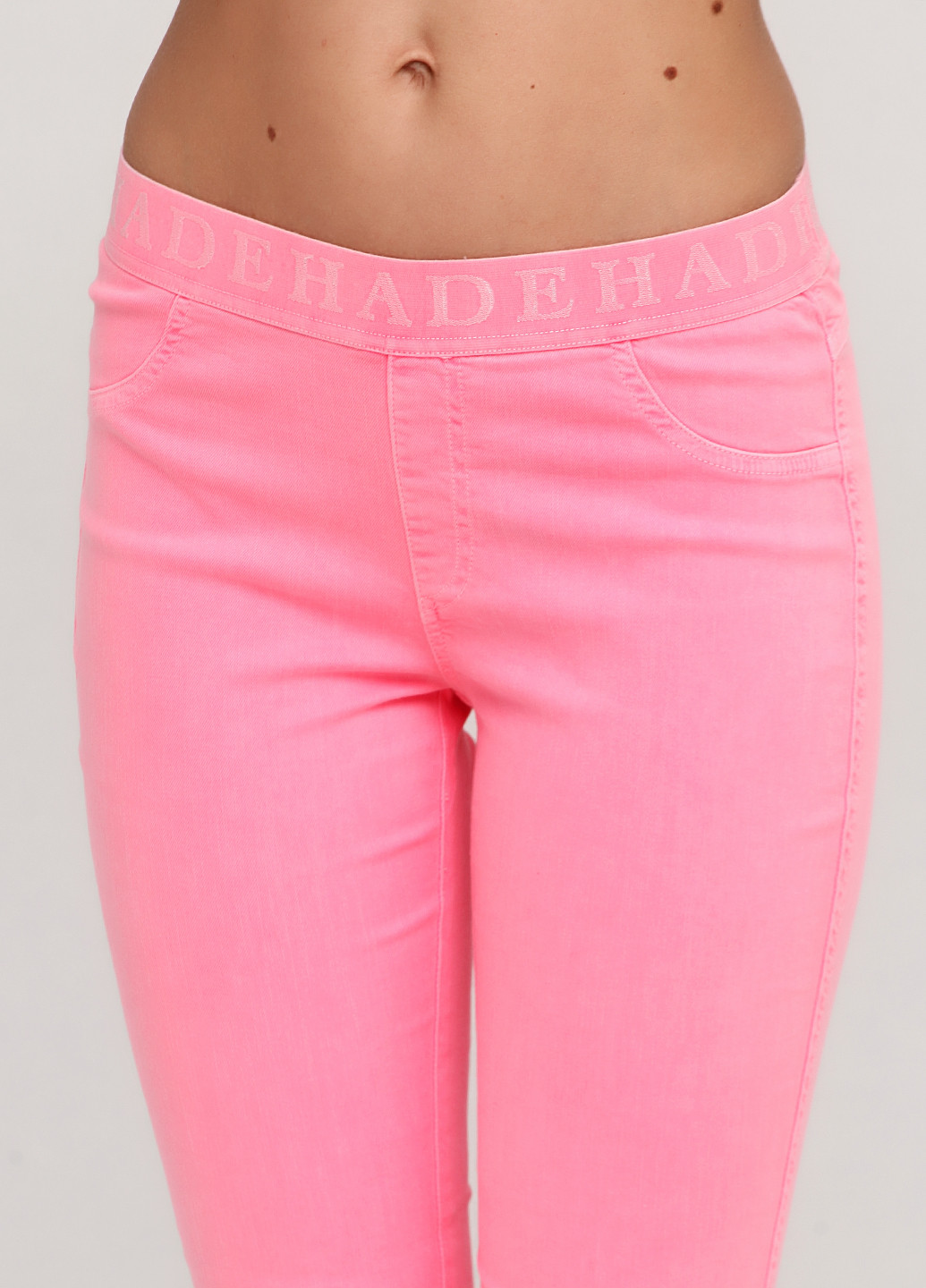 Розовые кэжуал демисезонные зауженные брюки Deha