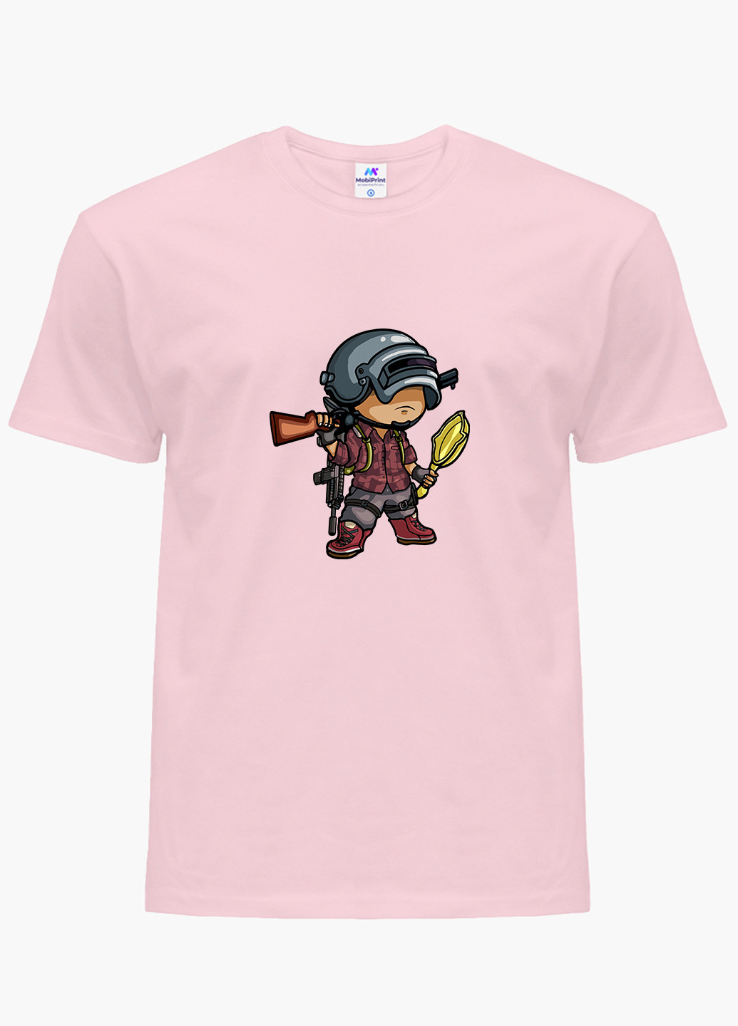 Розовая демисезонная футболка детская пубг пабг (pubg)(9224-1710) MobiPrint