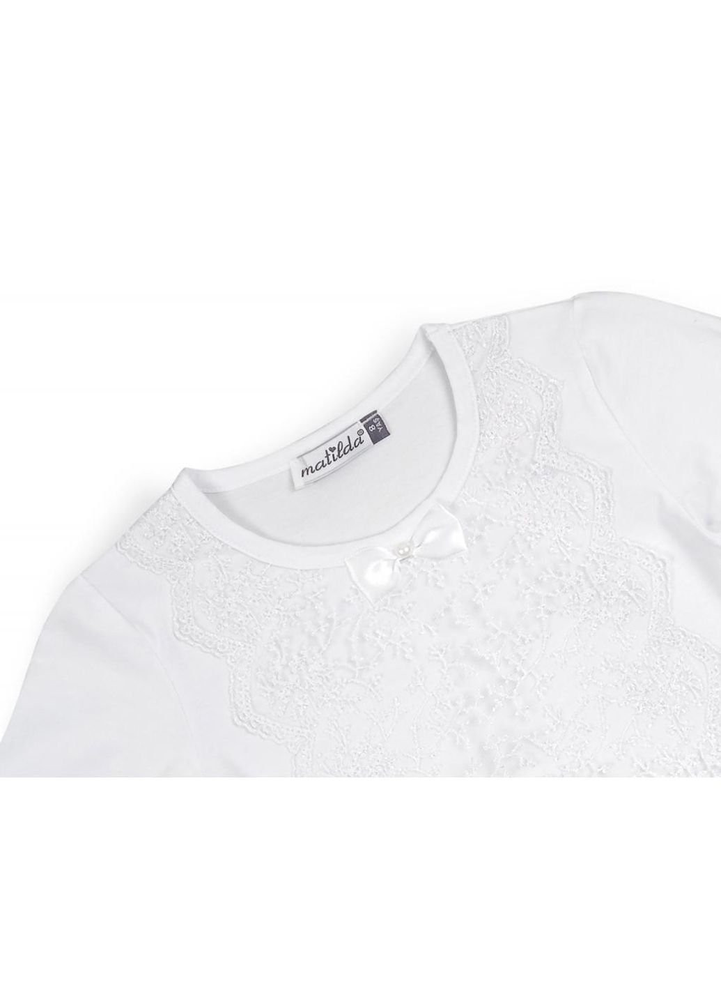 Кофта с кружевом (10498-128G-white) Matilda (251313120)