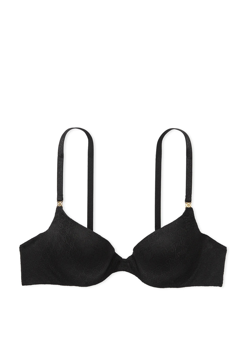 Чорний бюстгальтер Victoria's Secret з кісточками поліамід