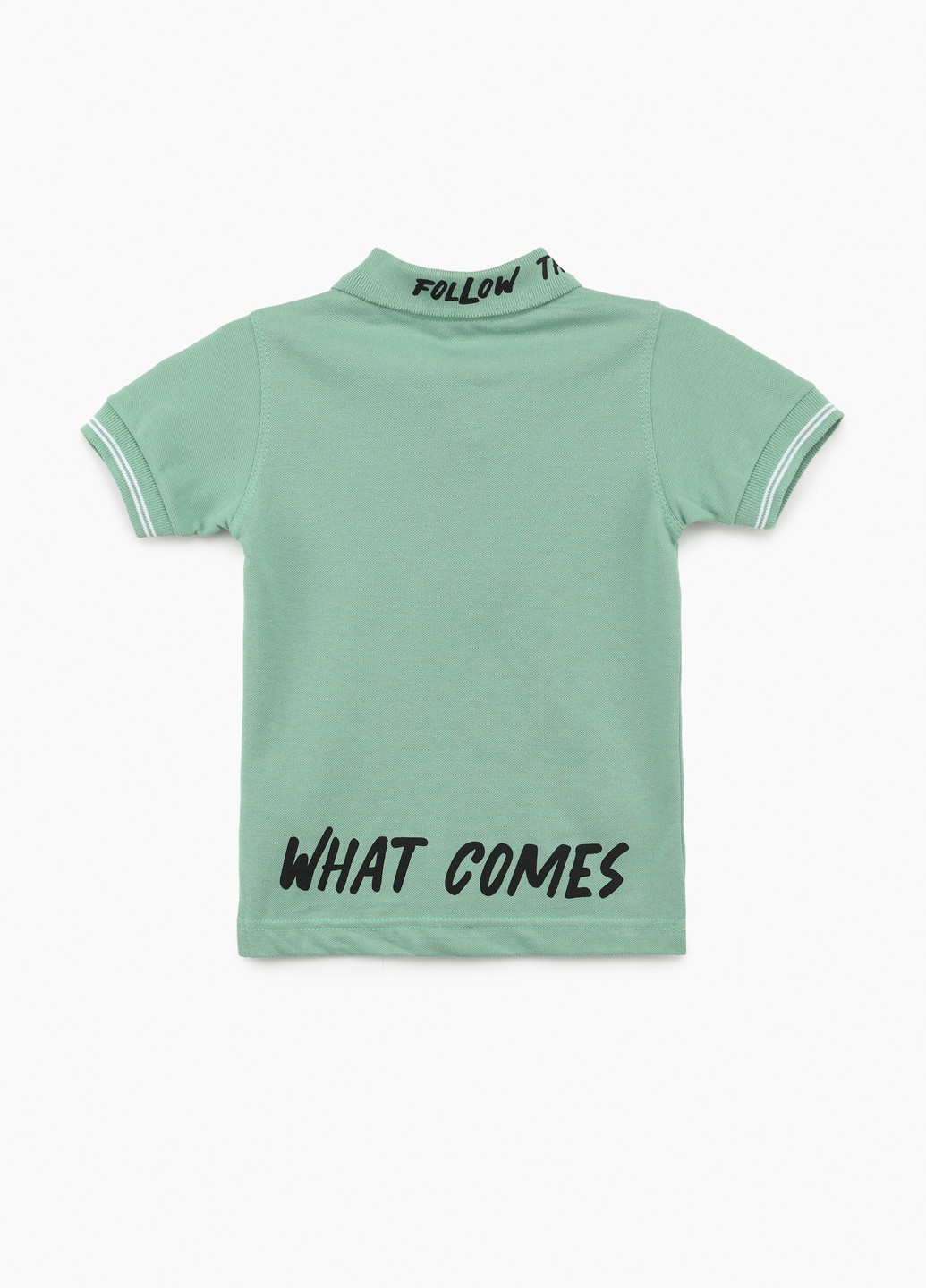 Оливковая (хаки) детская футболка-поло для мальчика Popito однотонная