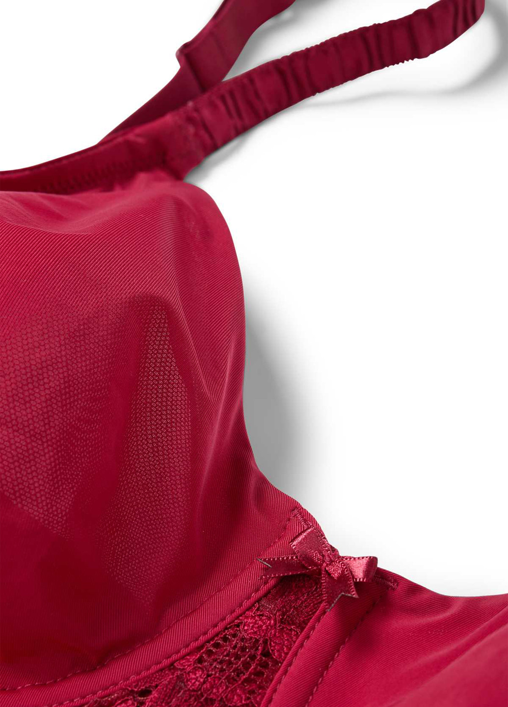 Красный минимайзер бюстгальтер C&A с косточками полиамид