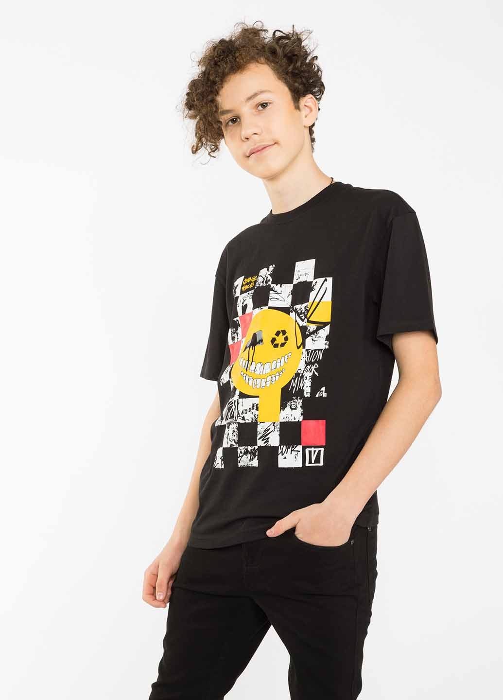 Чорна літня футболка Reporter Young