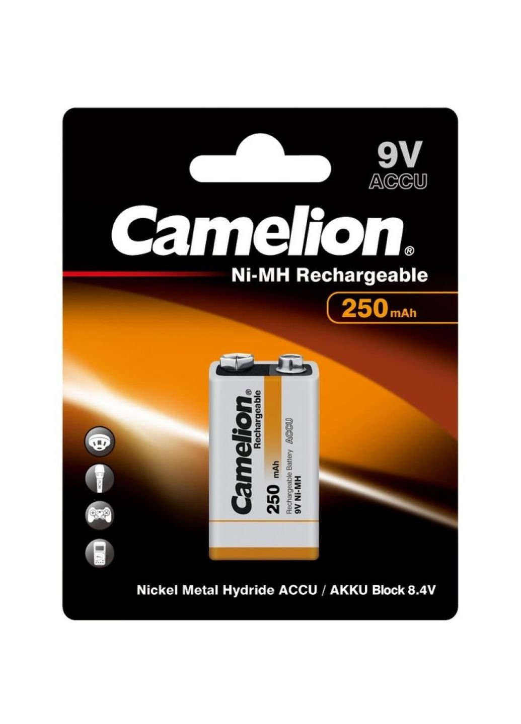 Cron 250mah Ni-MH * 1 6F22-1BL батарея (NH-9V250BP1) Camelion (251420199)