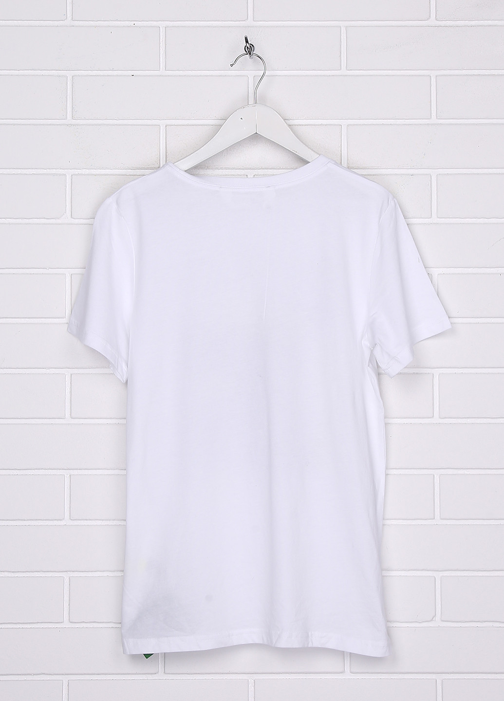 Біла літня футболка з коротким рукавом H&M