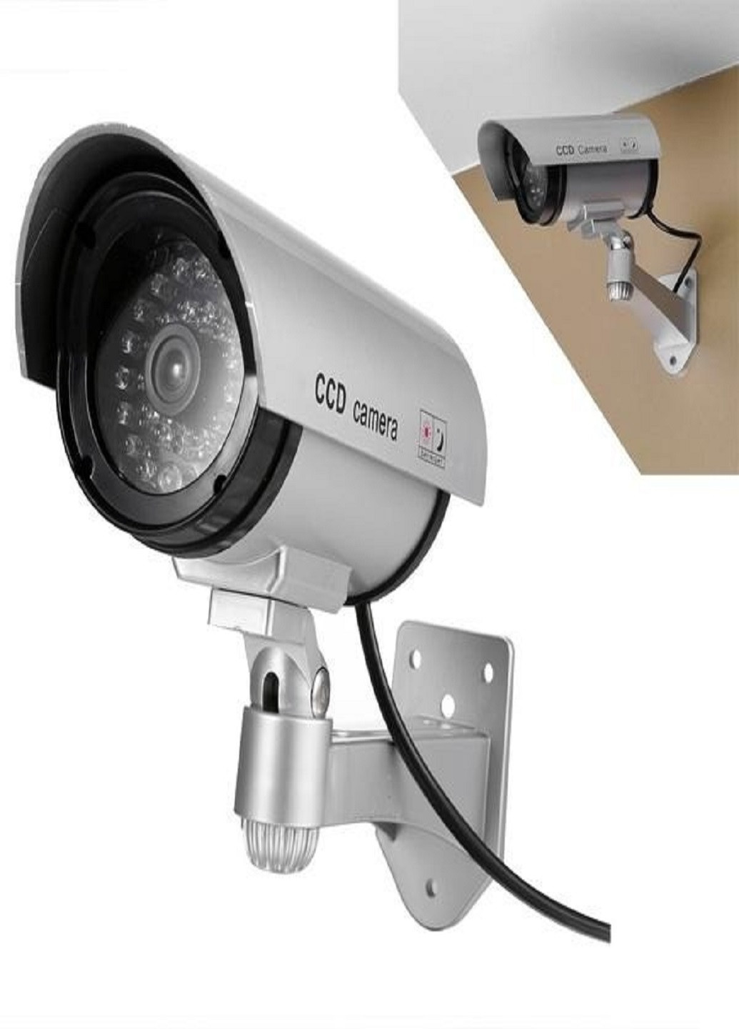 Муляж камеры видеонаблюдения с мигающей ИК-подсветкой Dummy VTech (252530932)