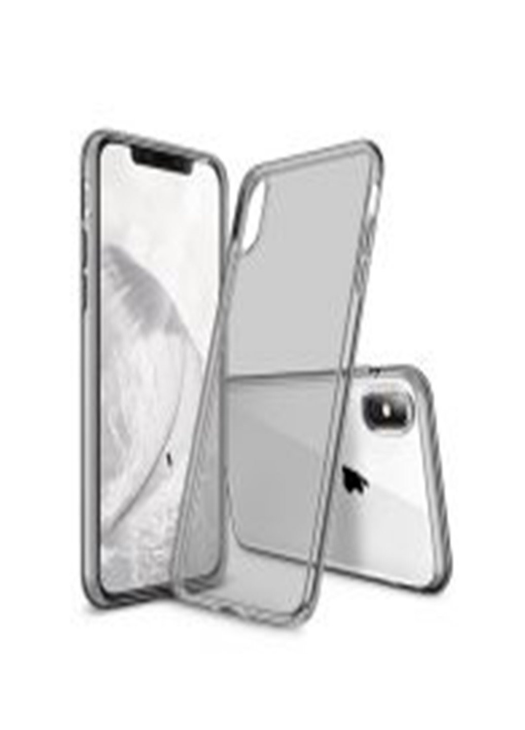 Чехол силиконовый плотный для iPhone Xs/X clear gray P.A.C. (219295113)