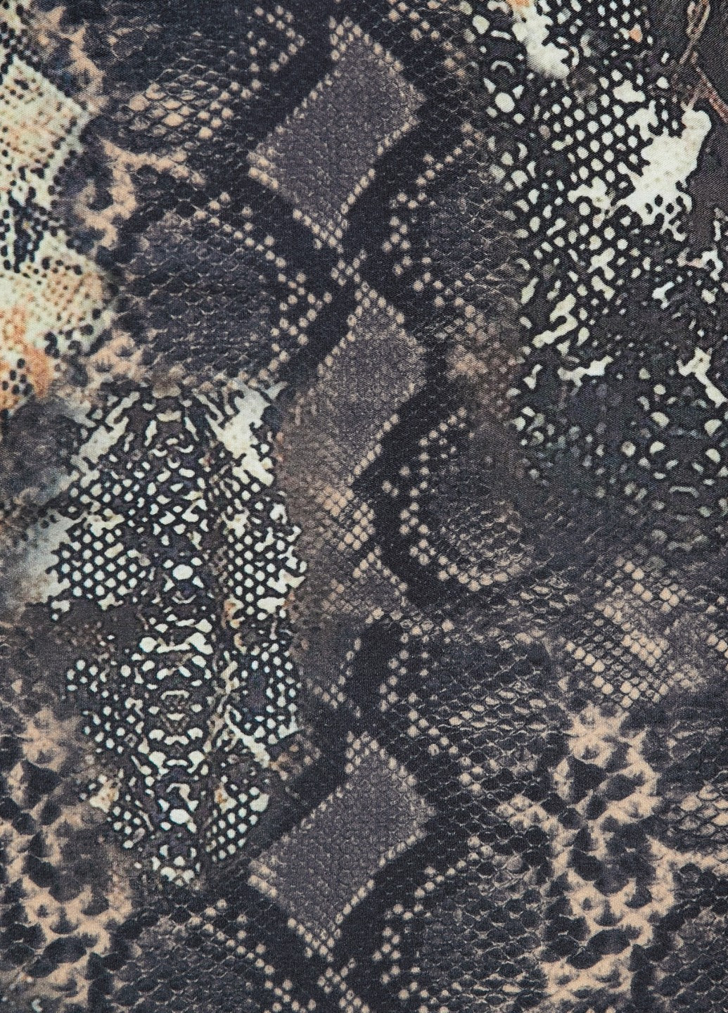 Темно-коричневая кэжуал змеиный юбка KOTON карандаш