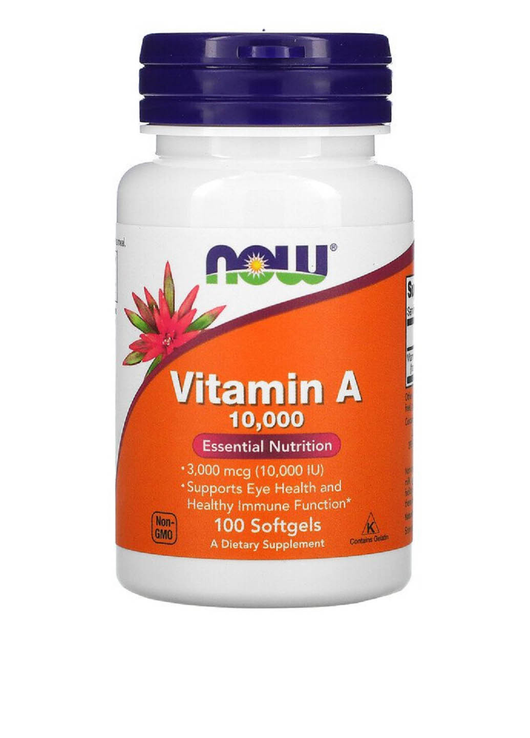 Витамин А 10000 МЕ (100 капс.) Now Foods (251206549)