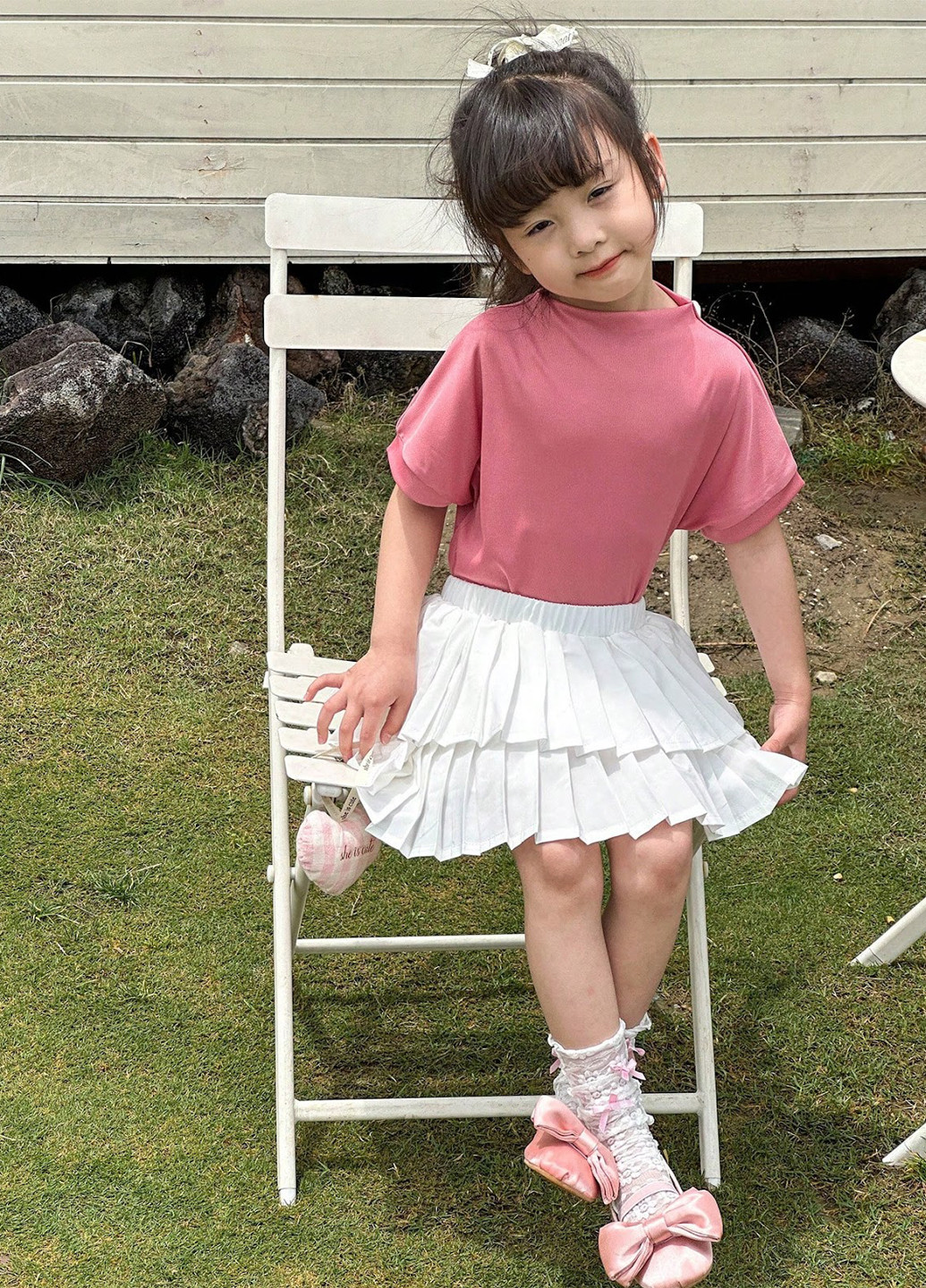 Комбінований літній костюм (футболка, спідниця) SHEIN