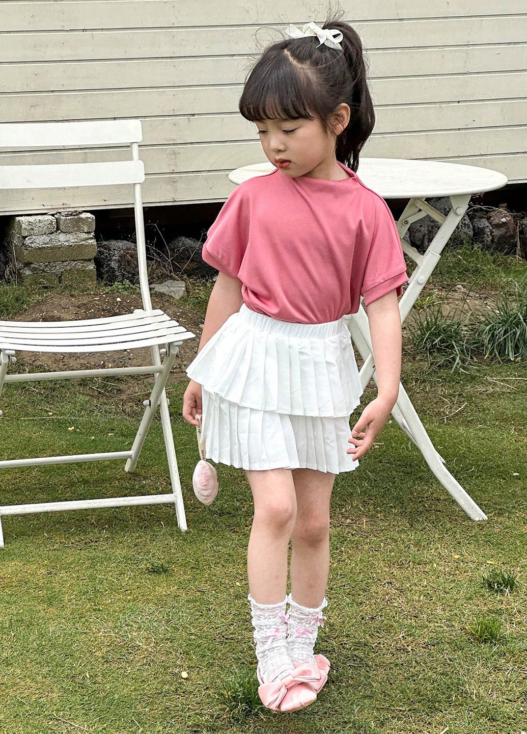 Комбінований літній костюм (футболка, спідниця) SHEIN