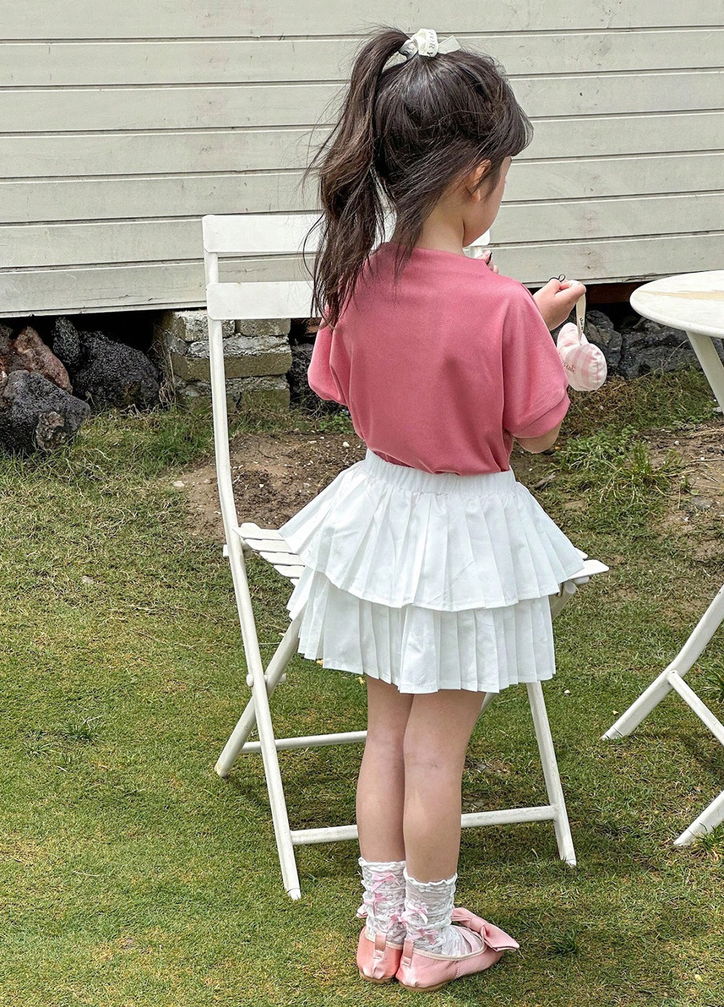 Комбінований літній костюм (футболка, спідниця) SHEIN