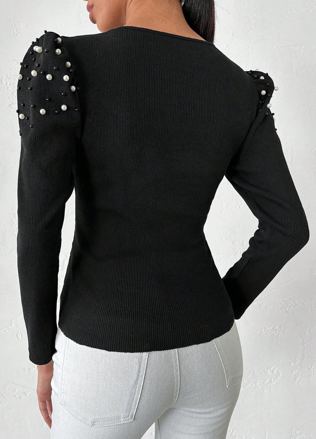 Чёрная блуза SHEIN