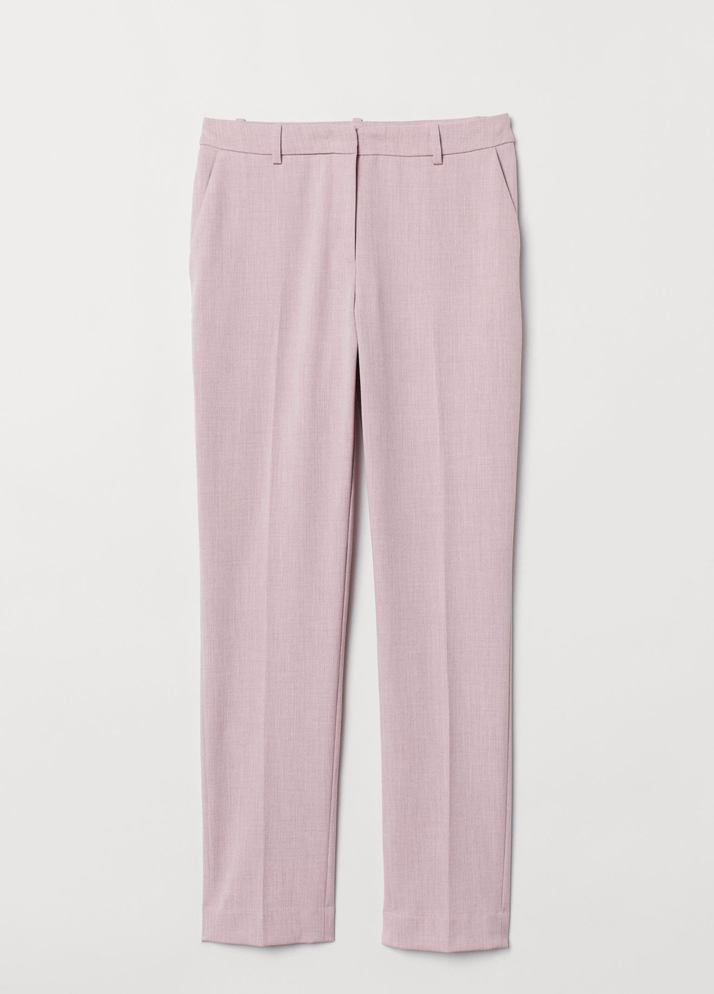 Светло-розовые кэжуал демисезонные классические брюки H&M