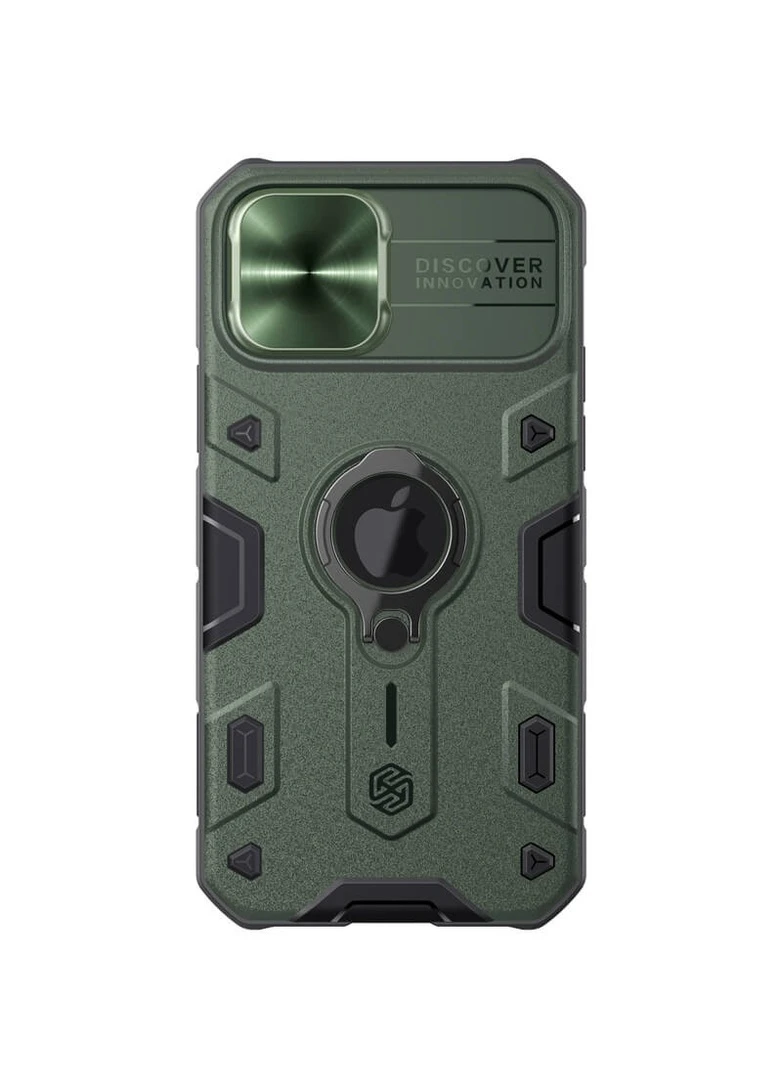TPU+PC чохол CamShield Armor (шторка на камеру) для Apple iPhone 12 Pro Max (6.7"") Зелений (is_00000039991_1) Nillkin (250499539)