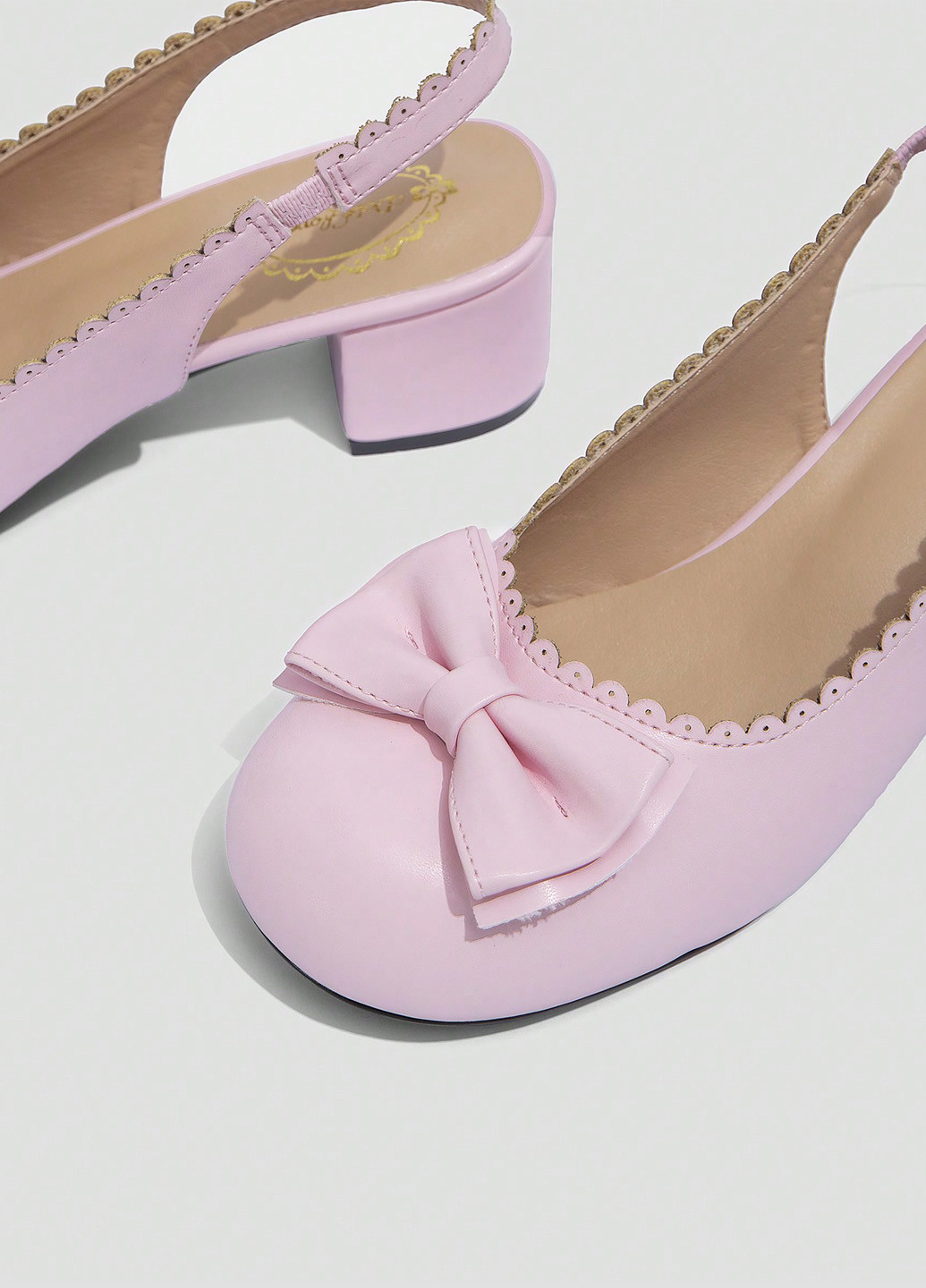 SHEIN Туфли слингбеки розовый з искусственная кожа, китай — демисезон (342063537)