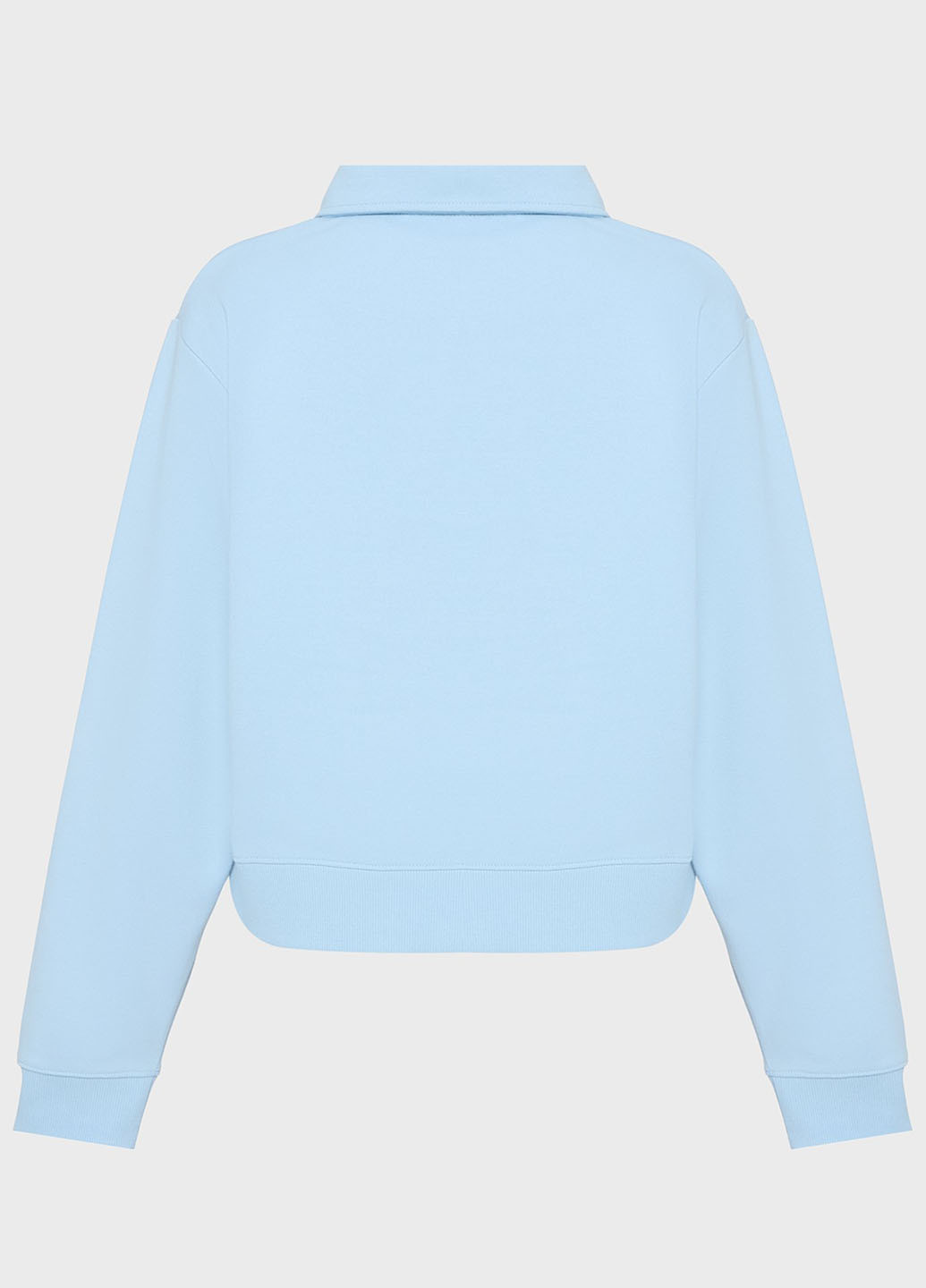 Голубой женская футболка-поло PRPY однотонная