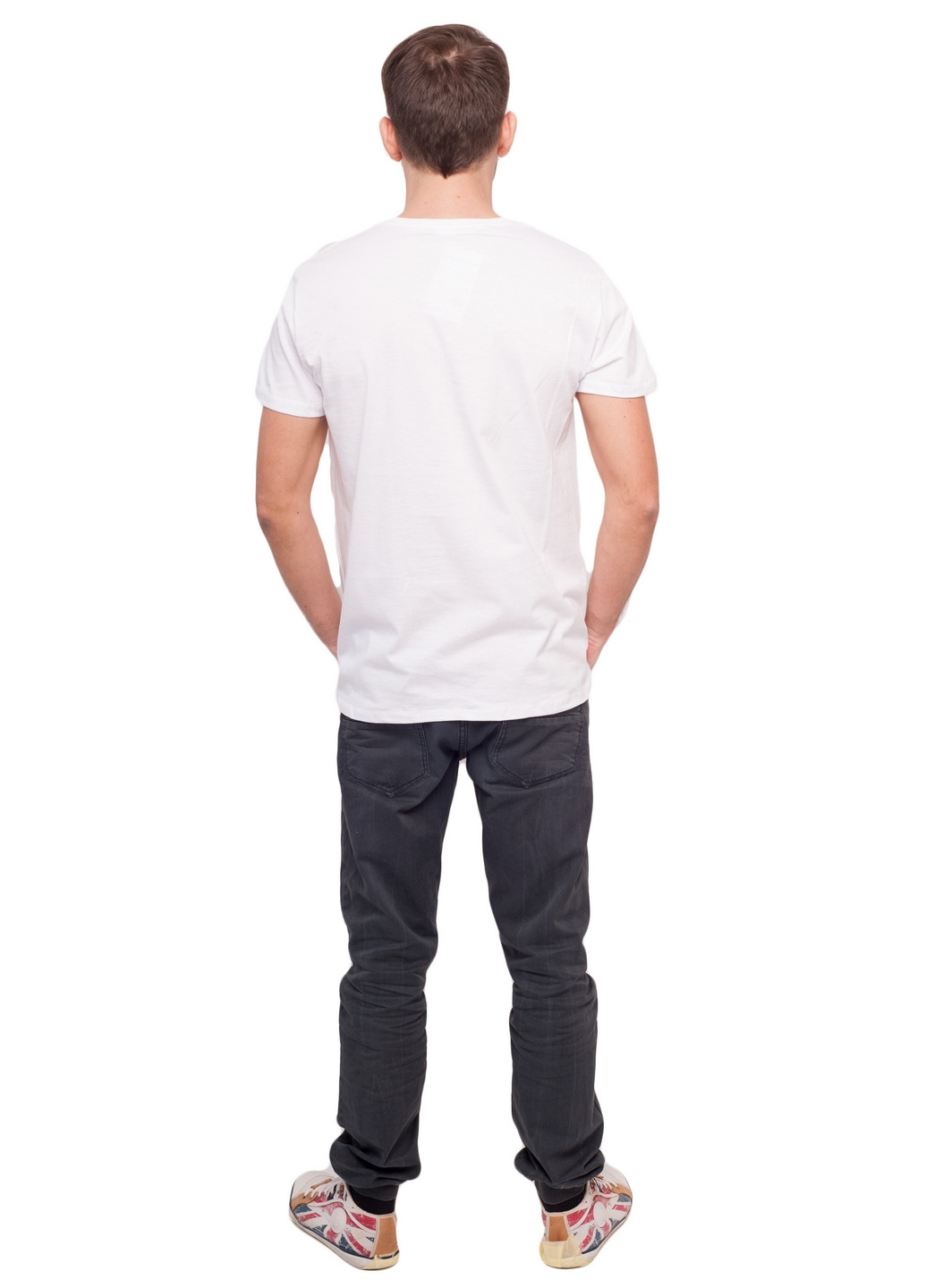 Белая футболка мужская Наталюкс 11-1312