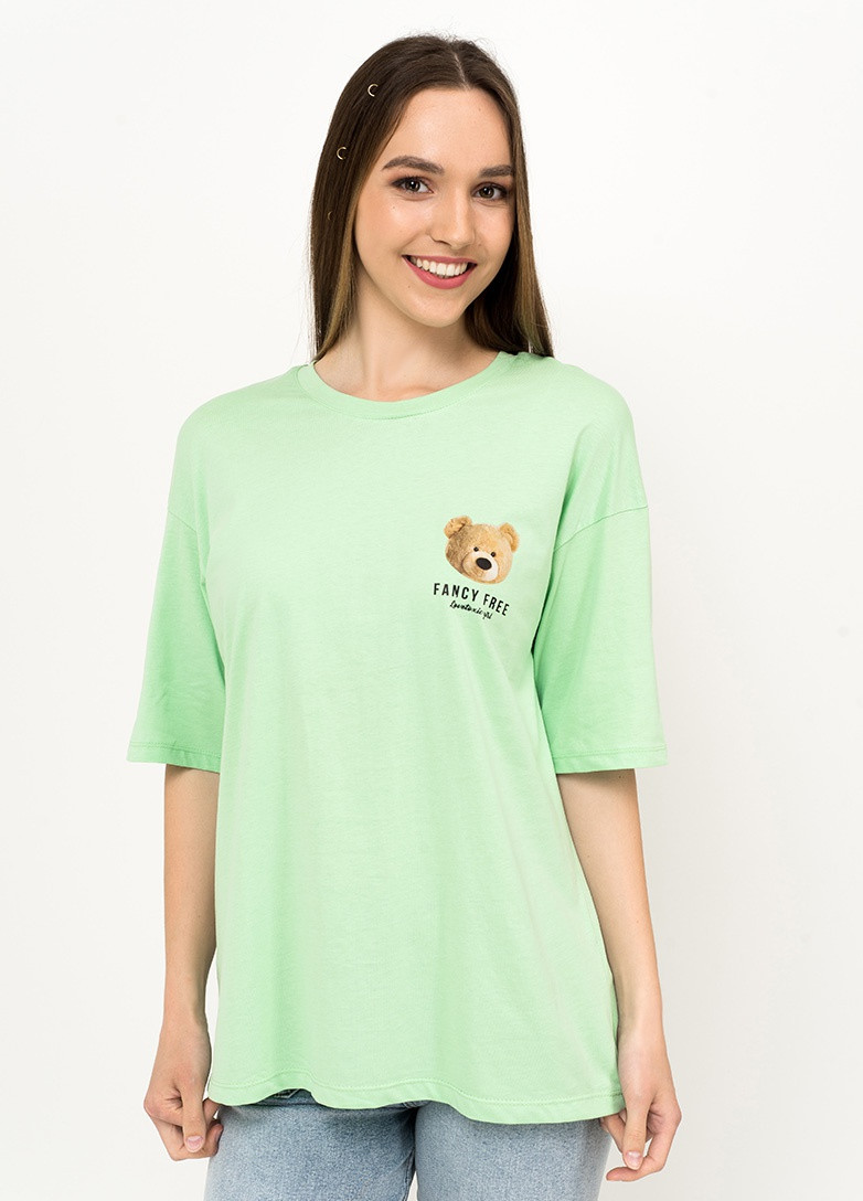 Салатовая летняя футболка ox-23-ov xl салатовый (2000904226337) PEPPER MINT
