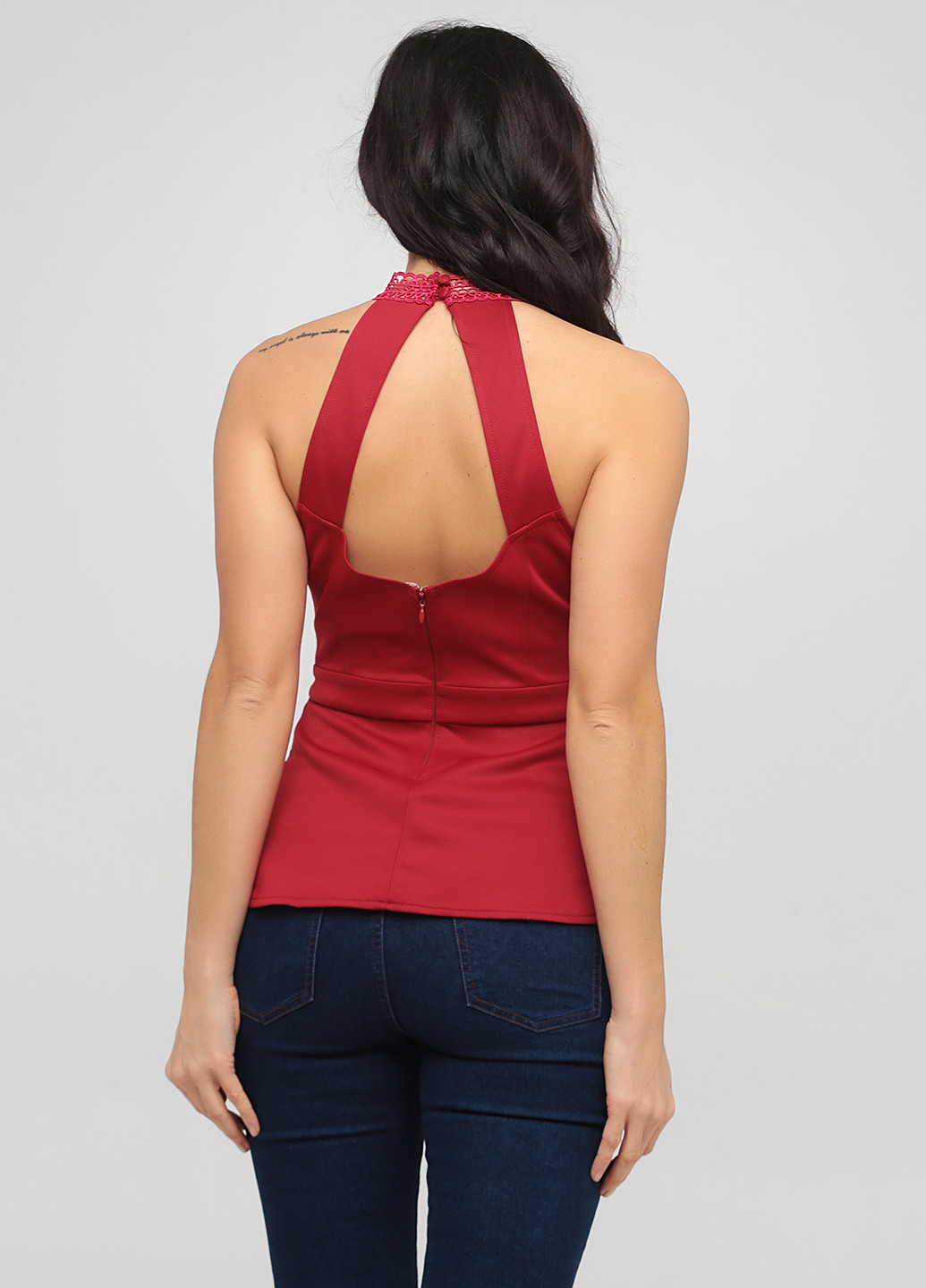 Бордовая топ Lipsy